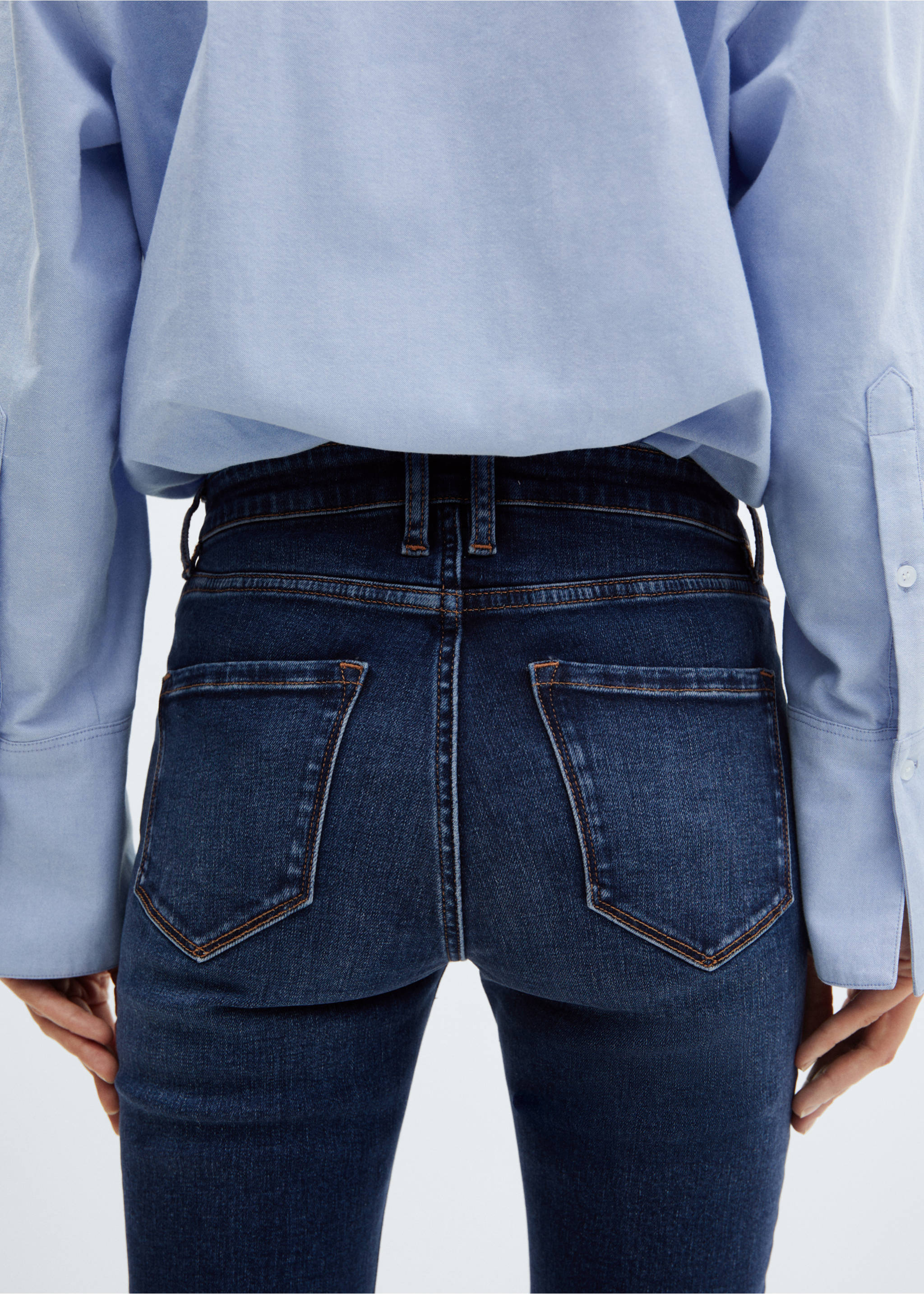 Jeans skinny crop - Detalle del artículo 4, Azul oscuro. Ref: 67020344-00.