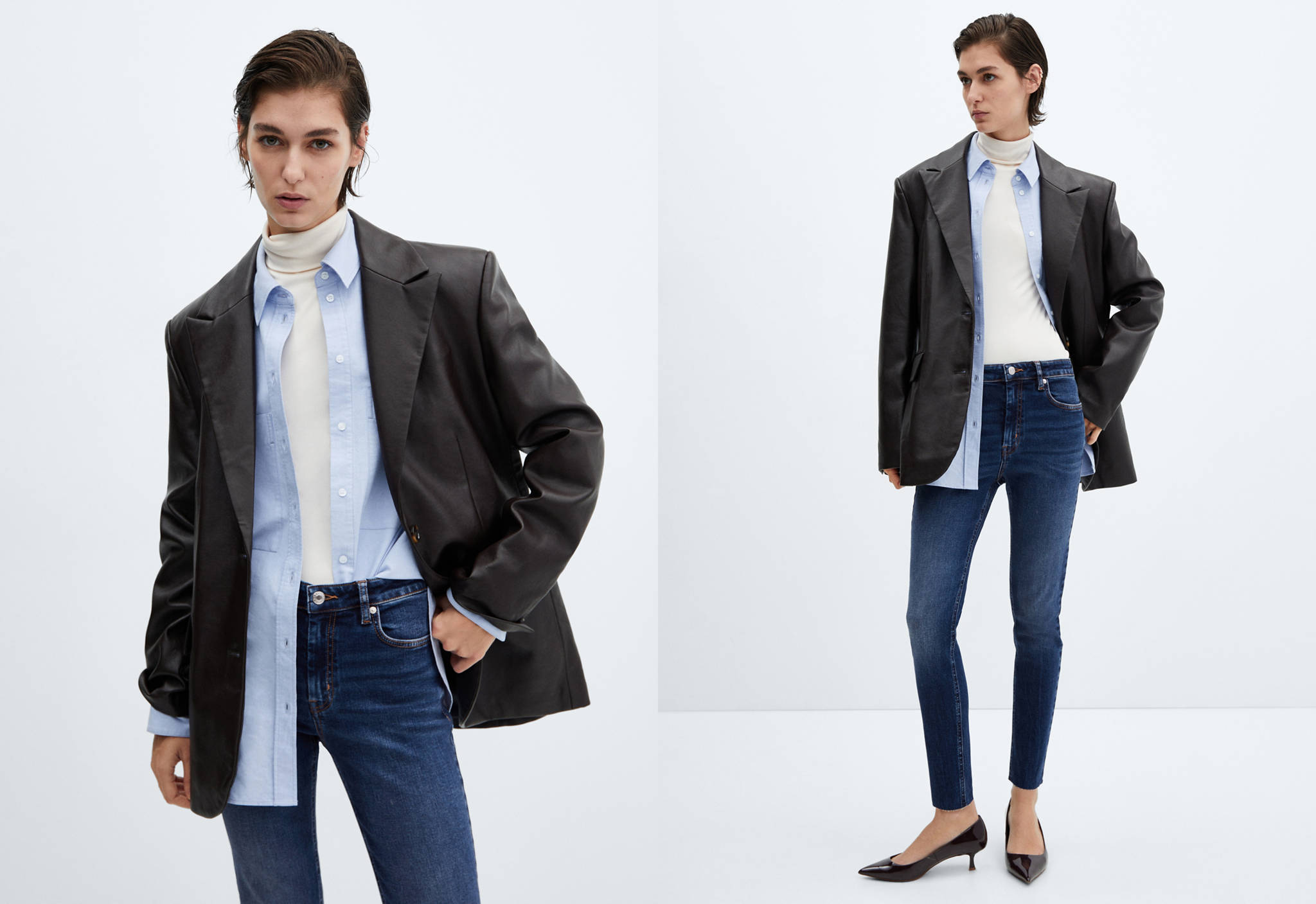 Skinny cropped jeans - Panoramic plane