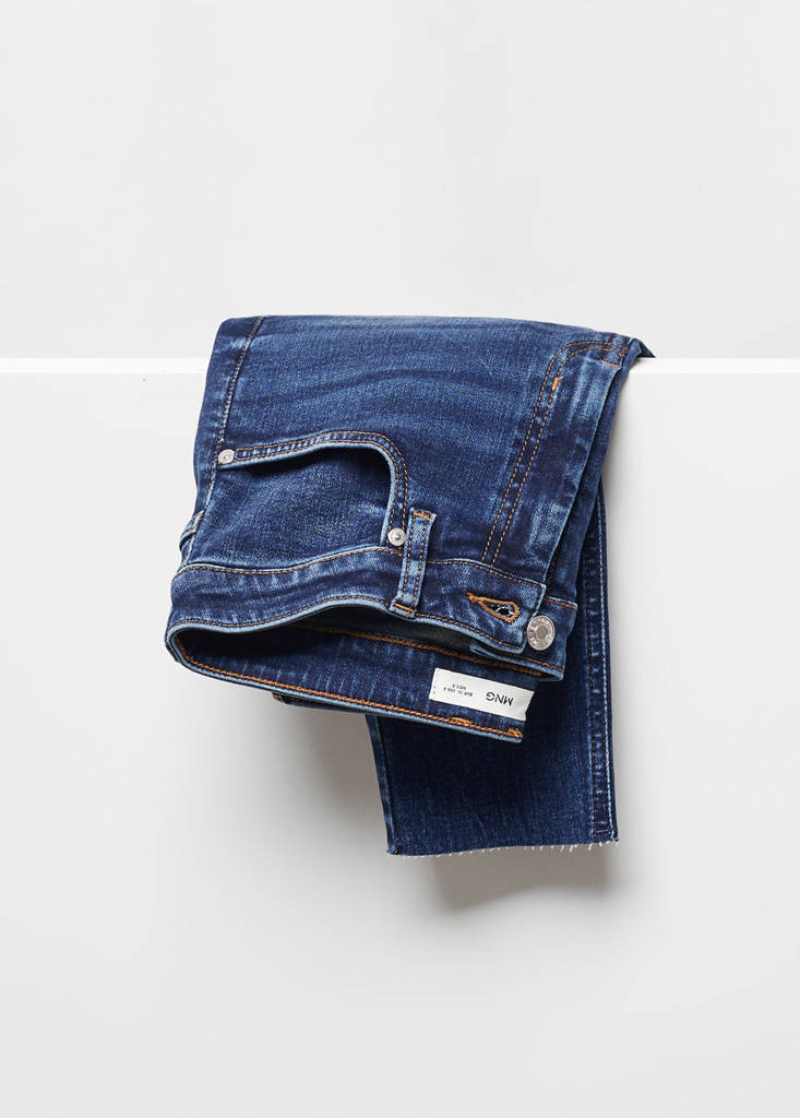 Skinny cropped jeans — Dark Blue