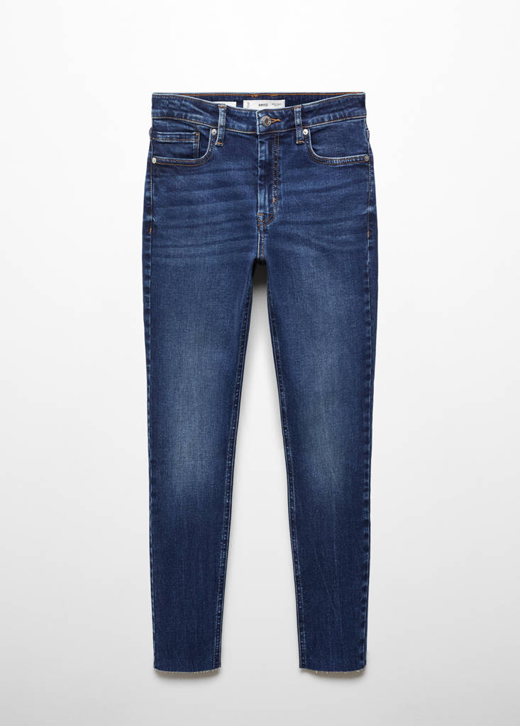 Skinny cropped jeans — Dark Blue