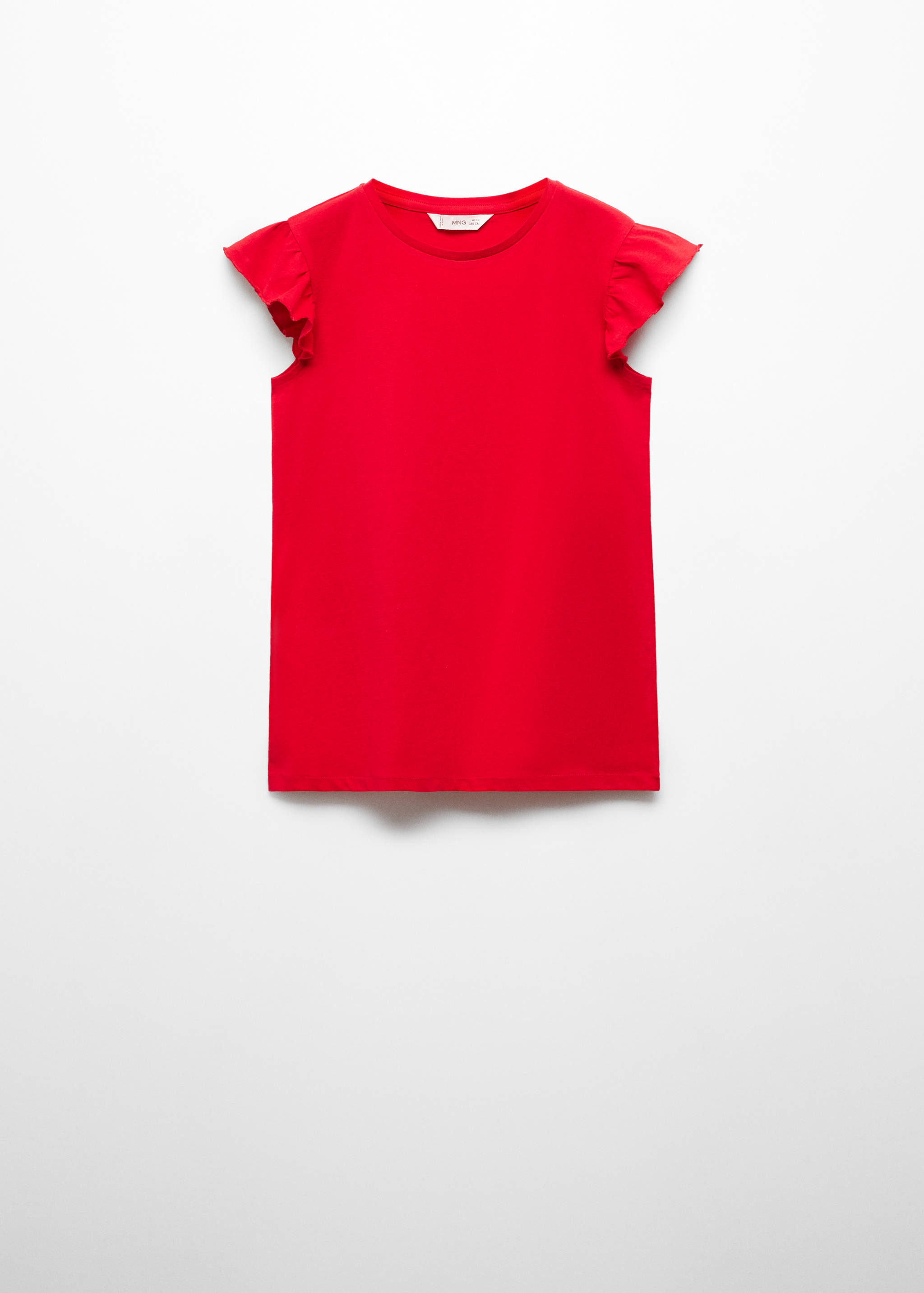 Kurzärmliges T-Shirt mit Rüschen - Artikel ohne Model