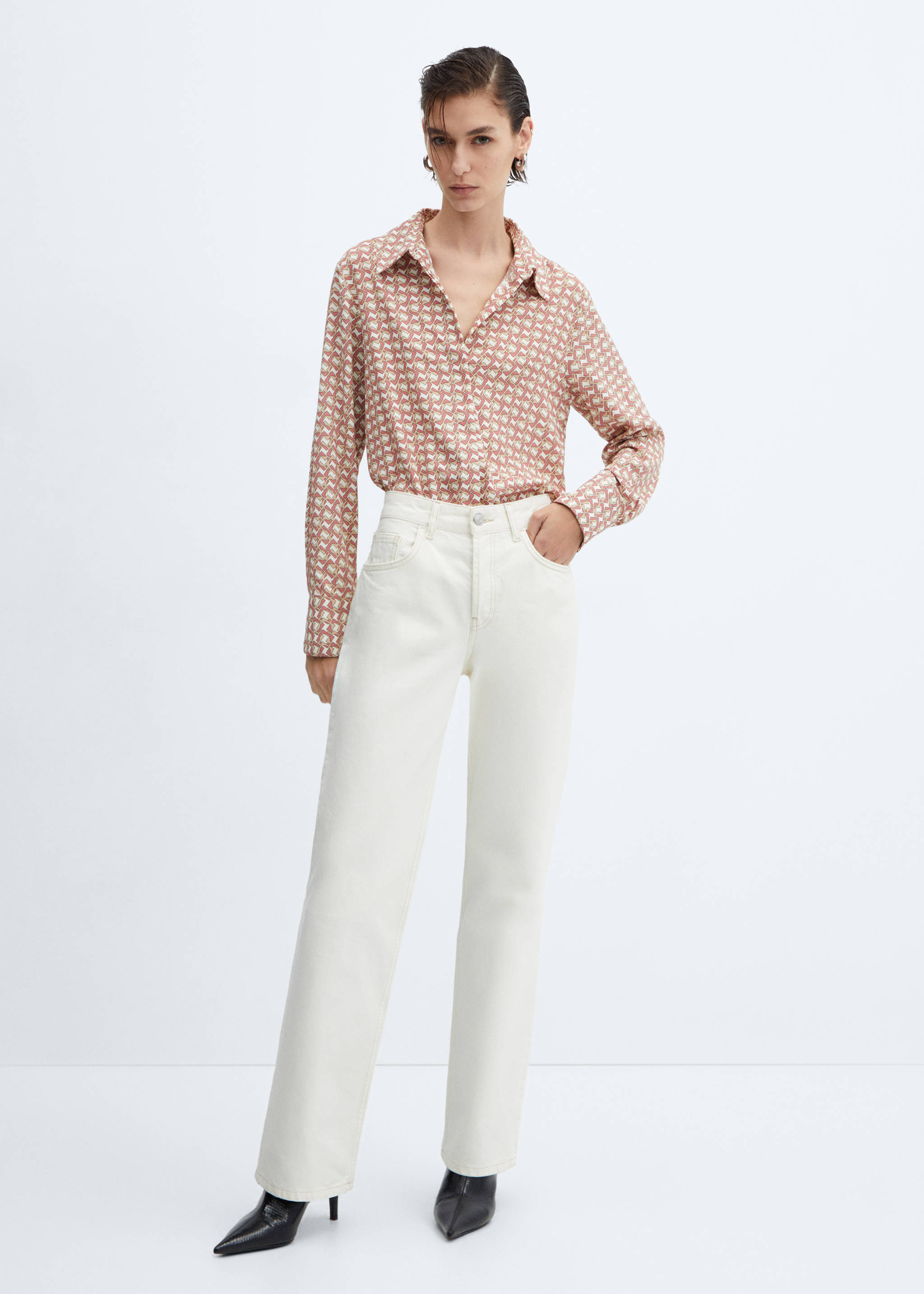 Fließendes Regular Fit-Hemd - Allgemeine Ansicht