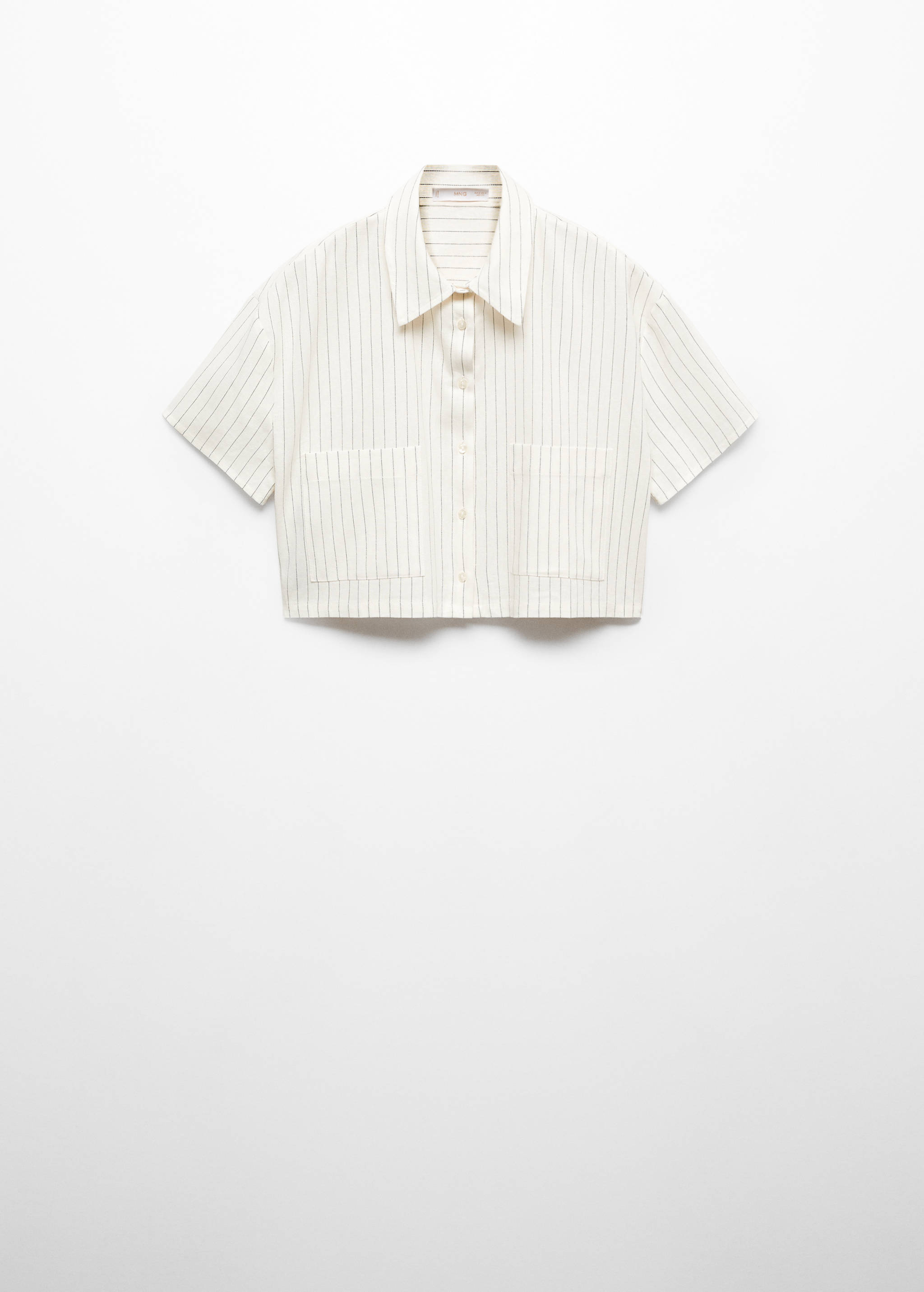 Cropped linen shirt - Article without model