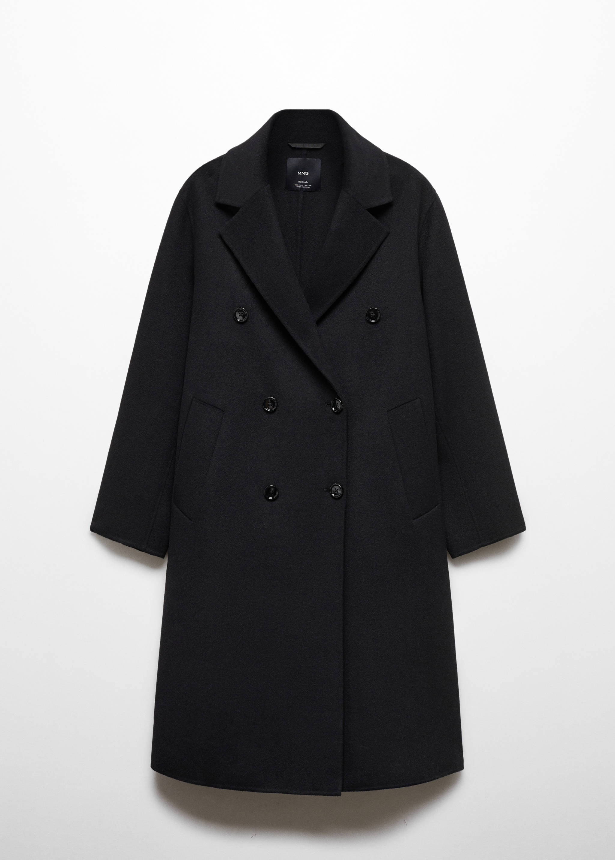 手工超大羊毛外套 - null