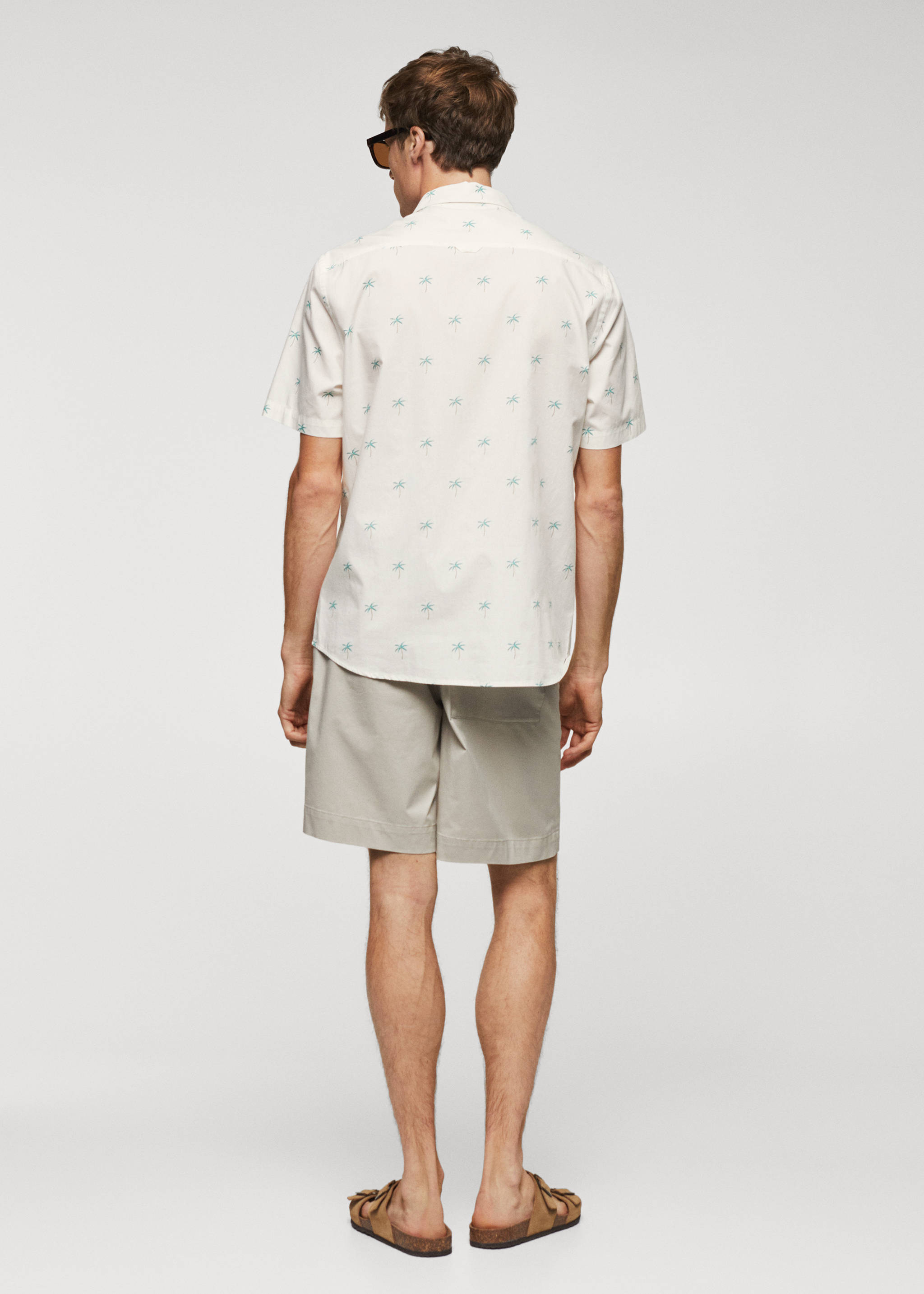 Chemise coton en imprimé palmiers - Verso de l’article
