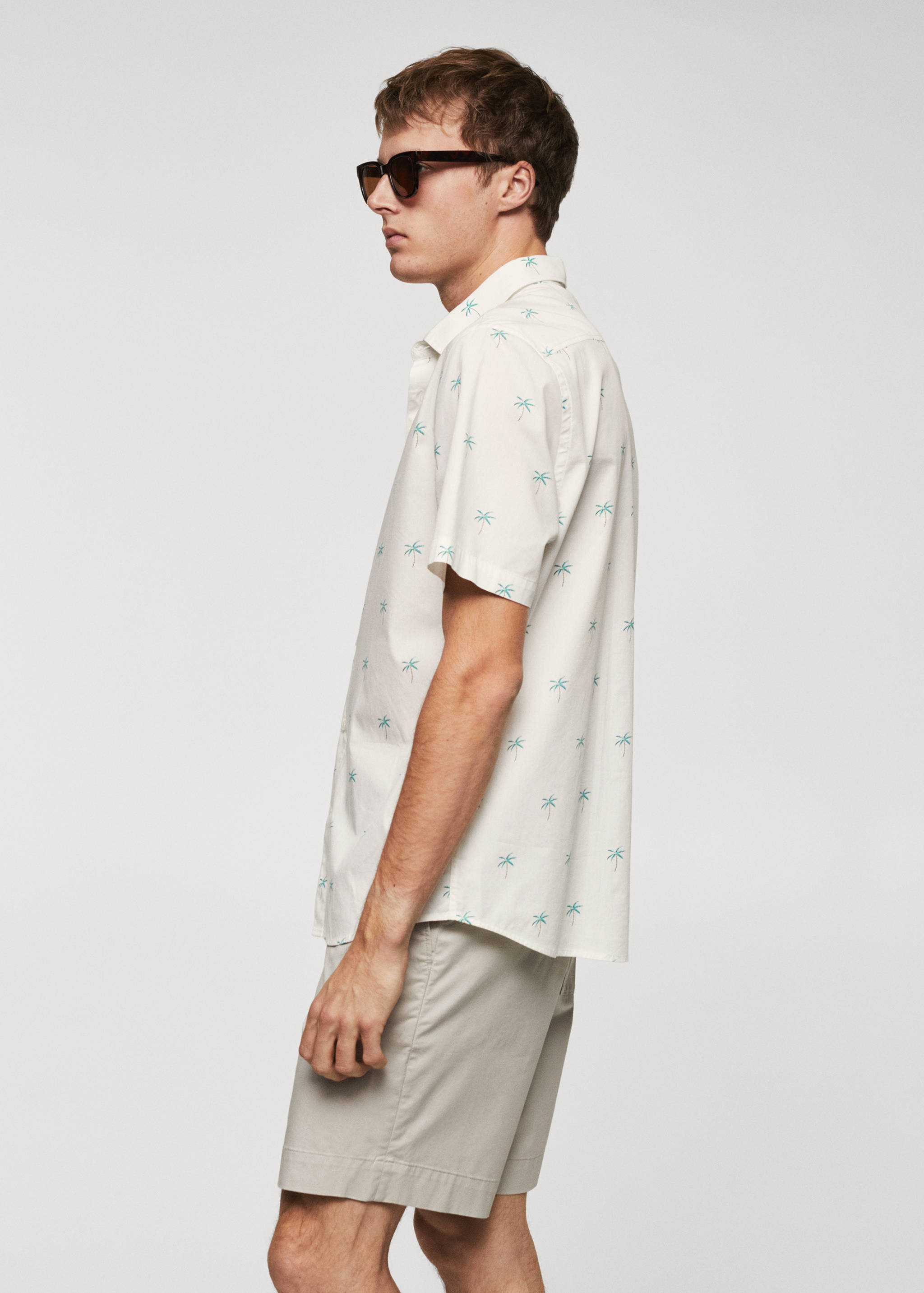 Chemise coton en imprimé palmiers - Détail de l'article 2