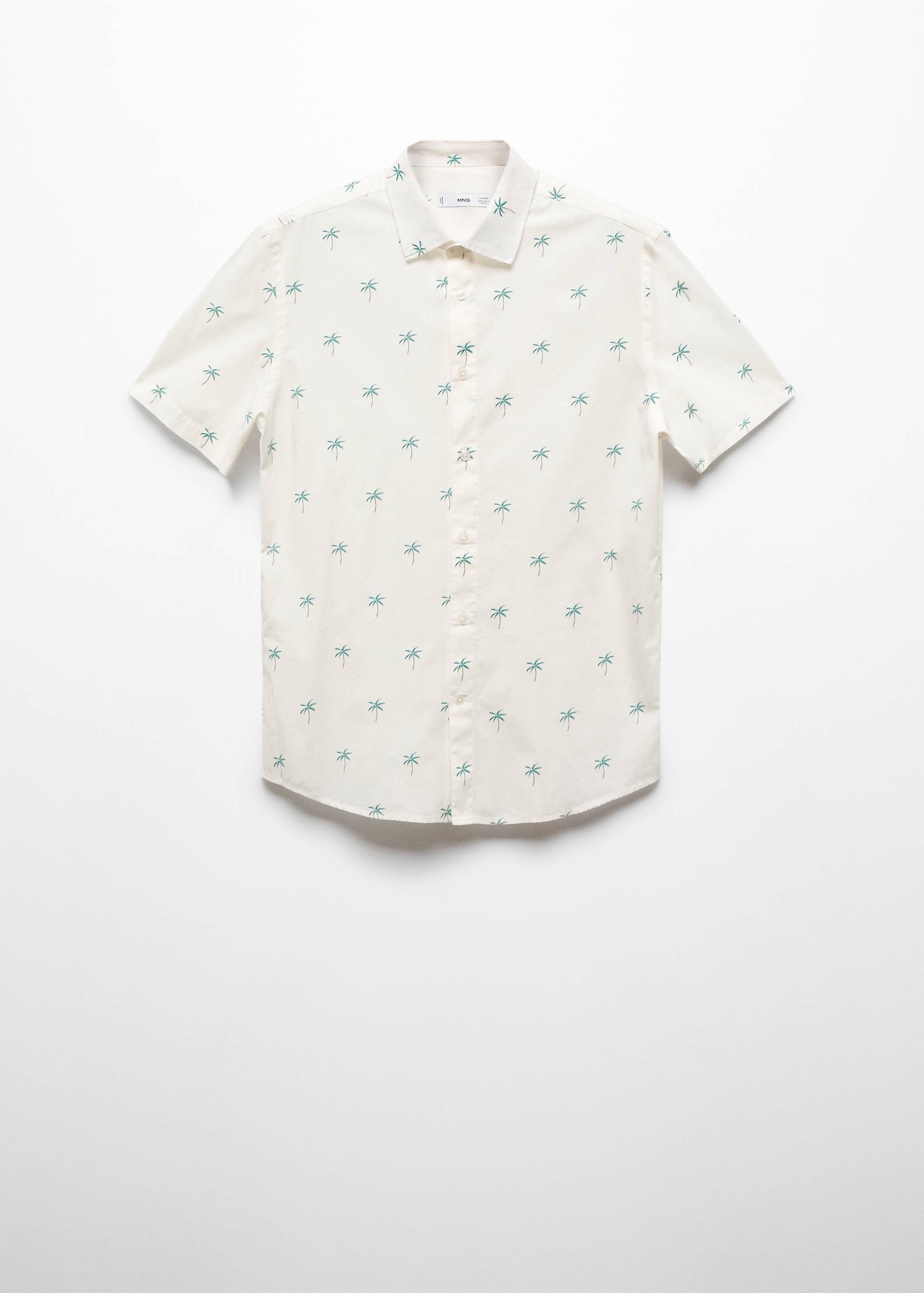 Chemise coton en imprimé palmiers - Article sans modèle