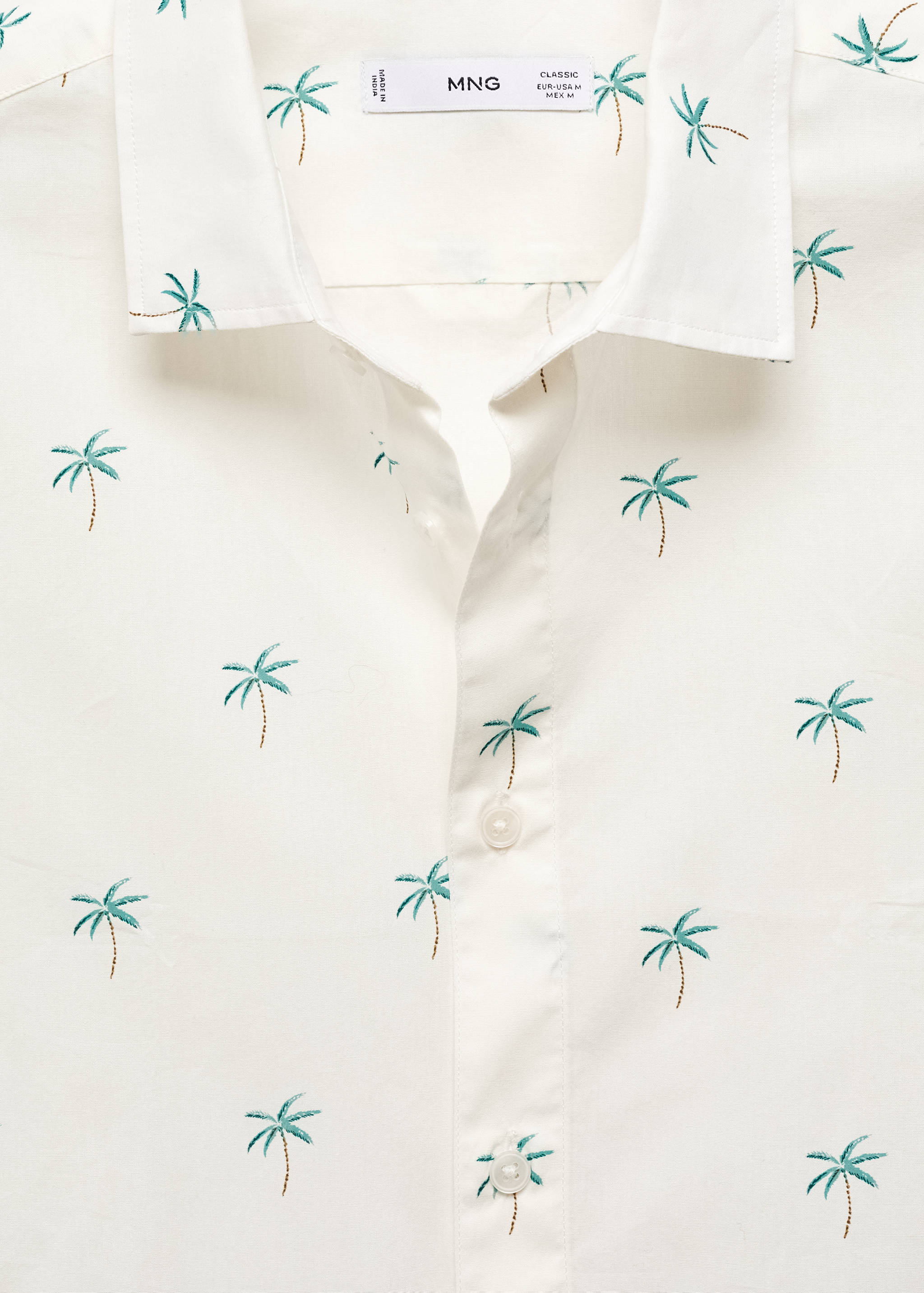 Chemise coton en imprimé palmiers - Détail de l'article 8