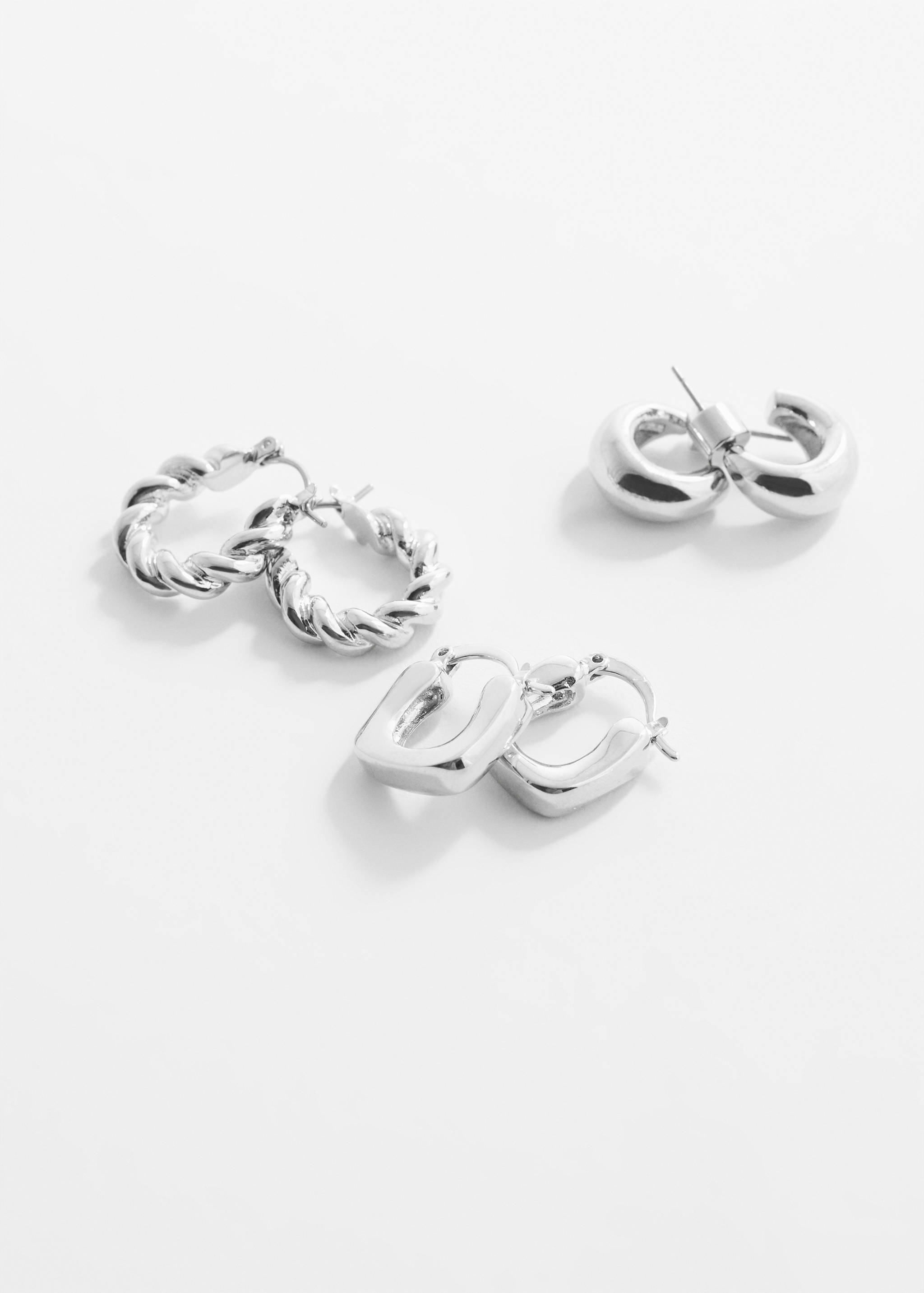 Set of hoop earrings - Medium plane