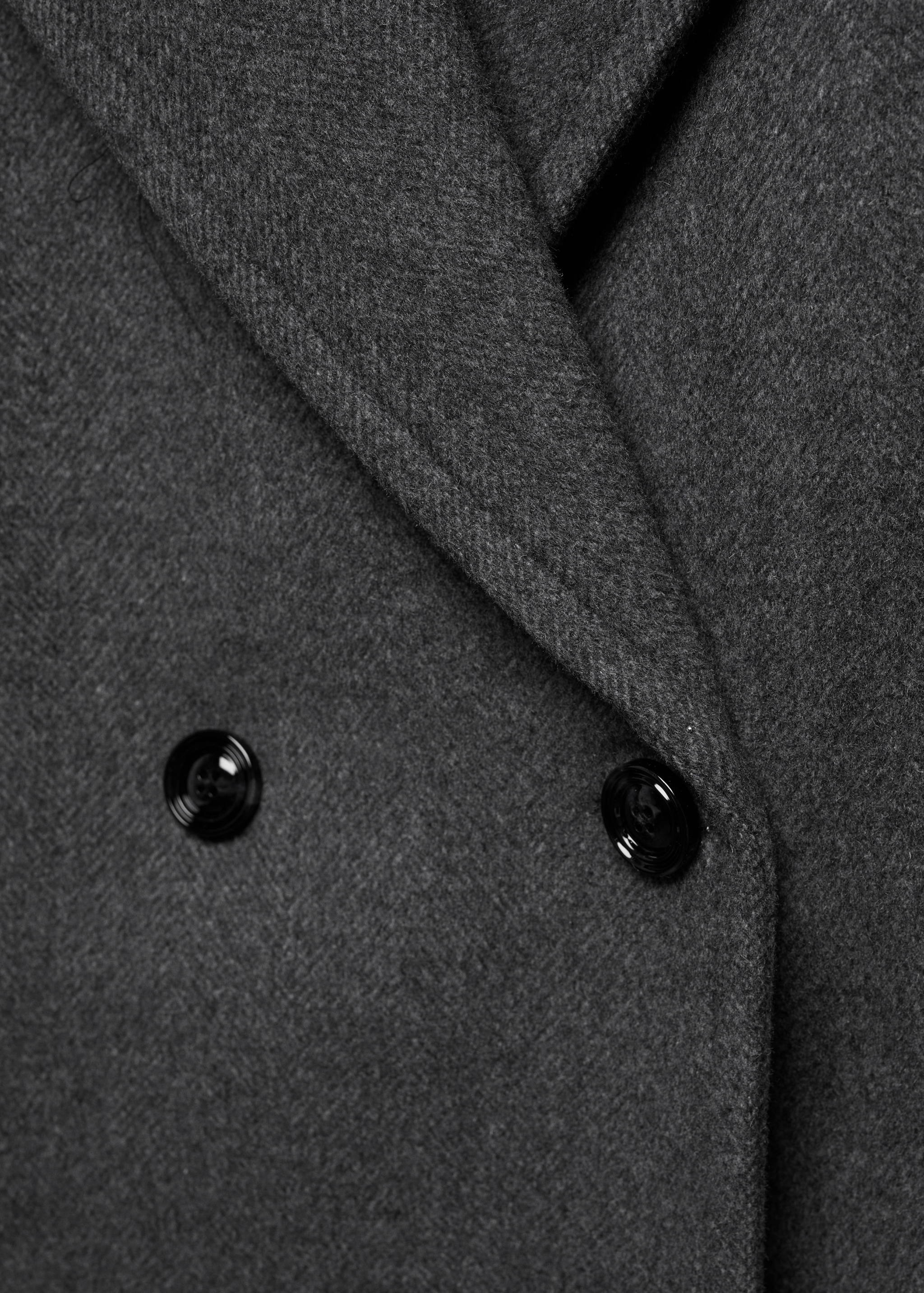 Wool coat with lapels - Details of the article 8