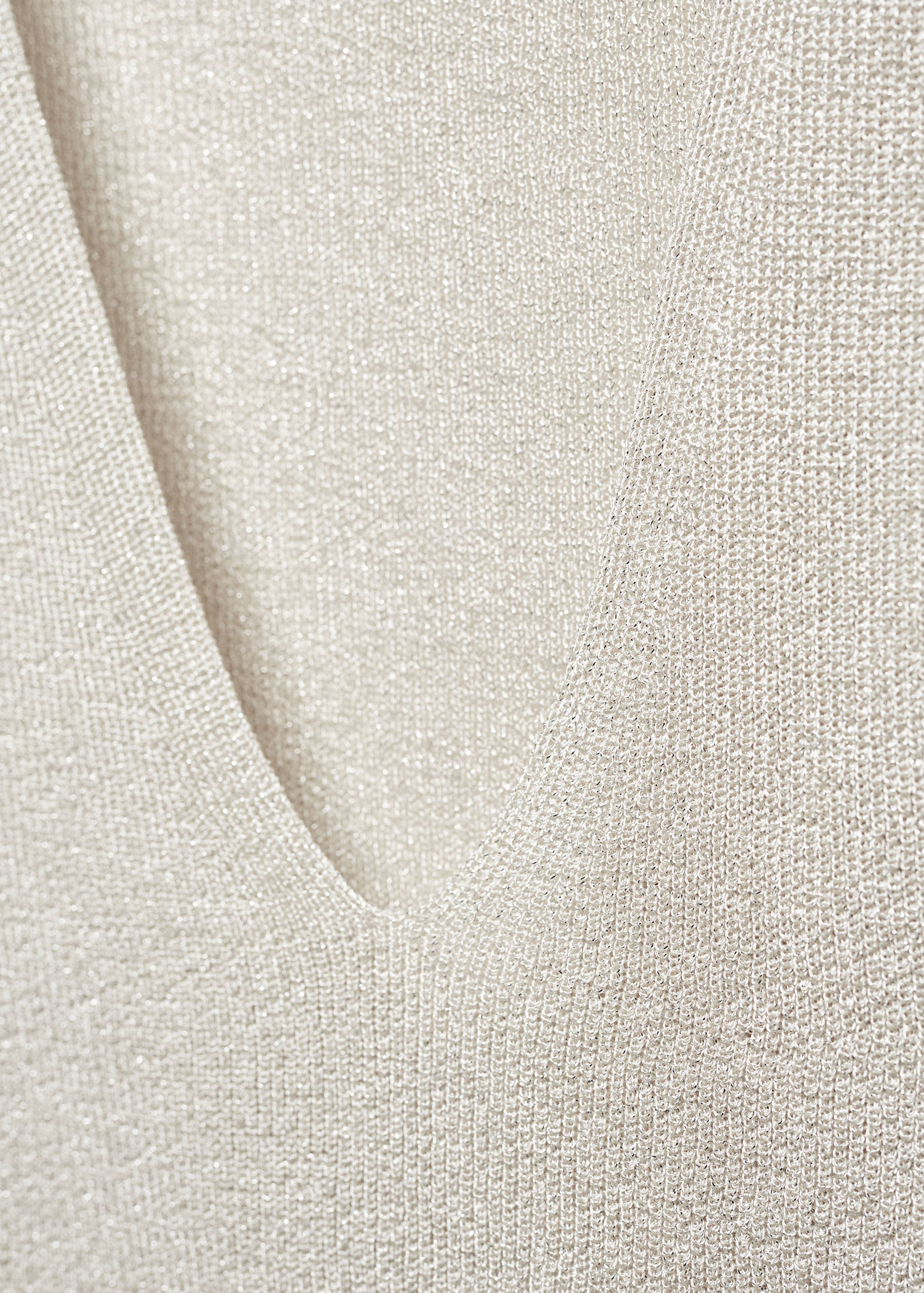 Lurex-Pullover mit V-Ausschnitt - Detail des Artikels 8