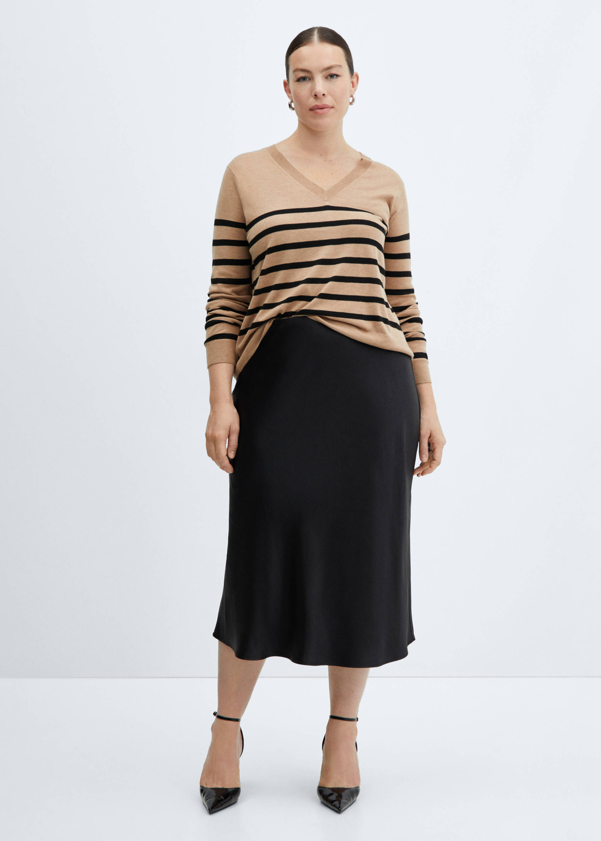Striped fine-knit sweater - Details of the article 3