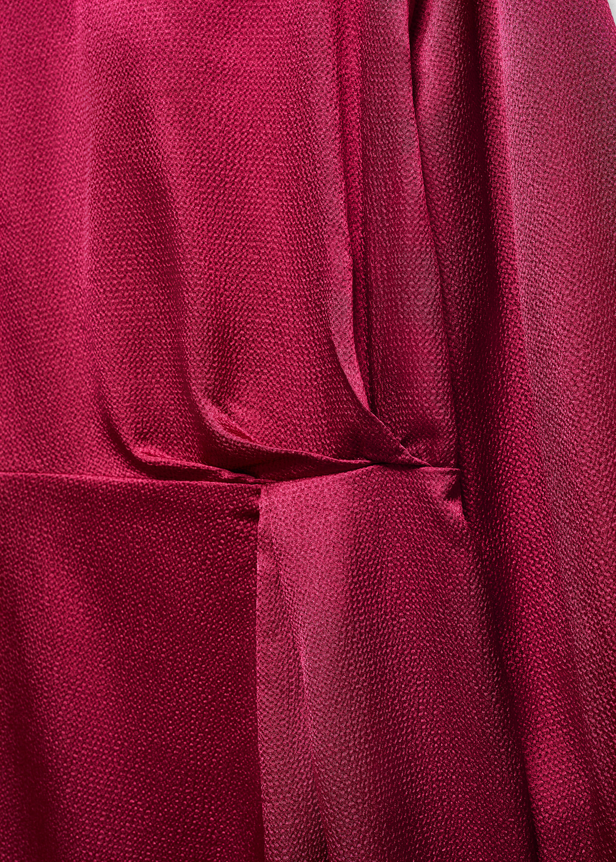 Robe satinée manches bouffantes - Détail de l'article 8