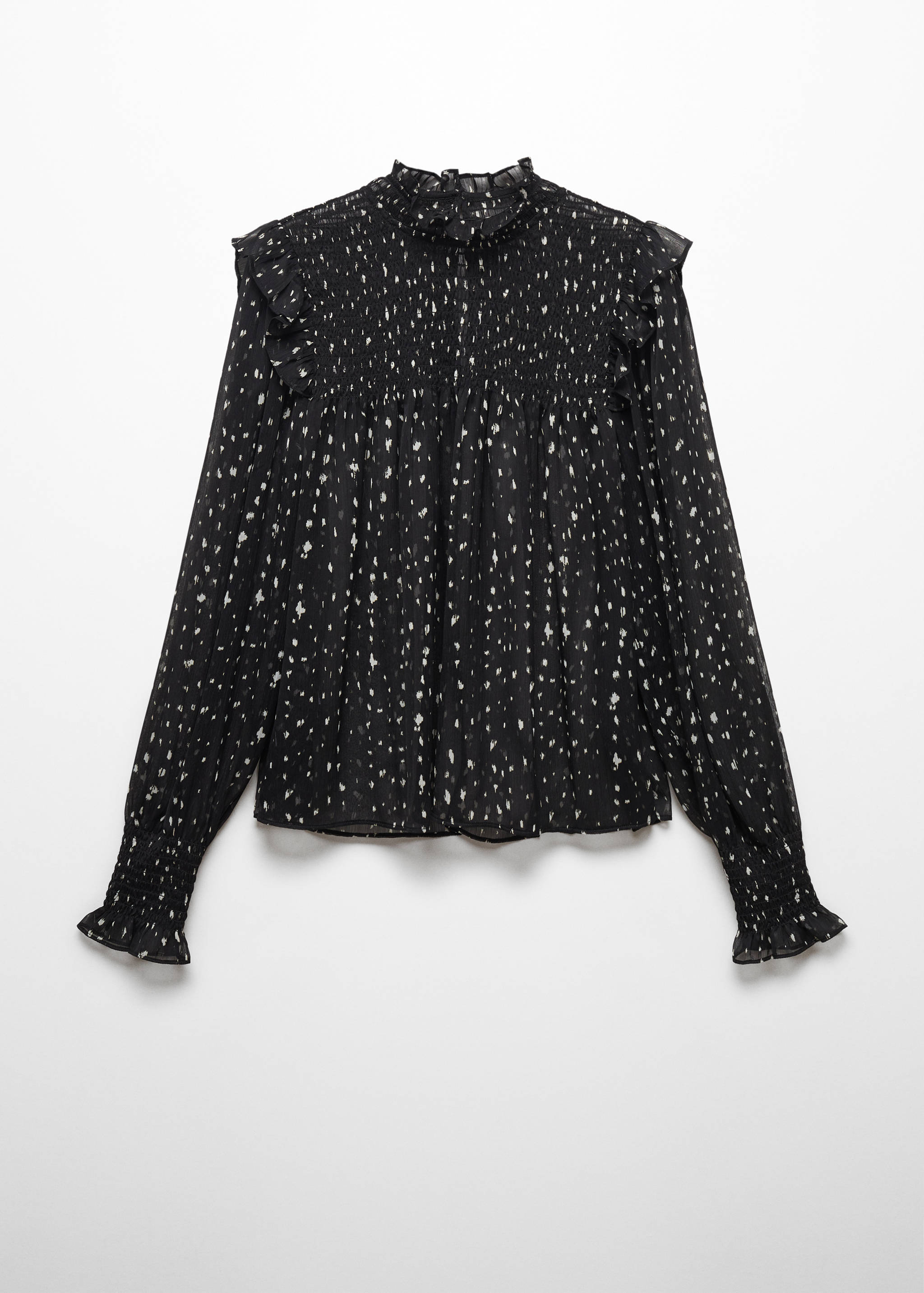 Ruffles printed blouse - Article without model