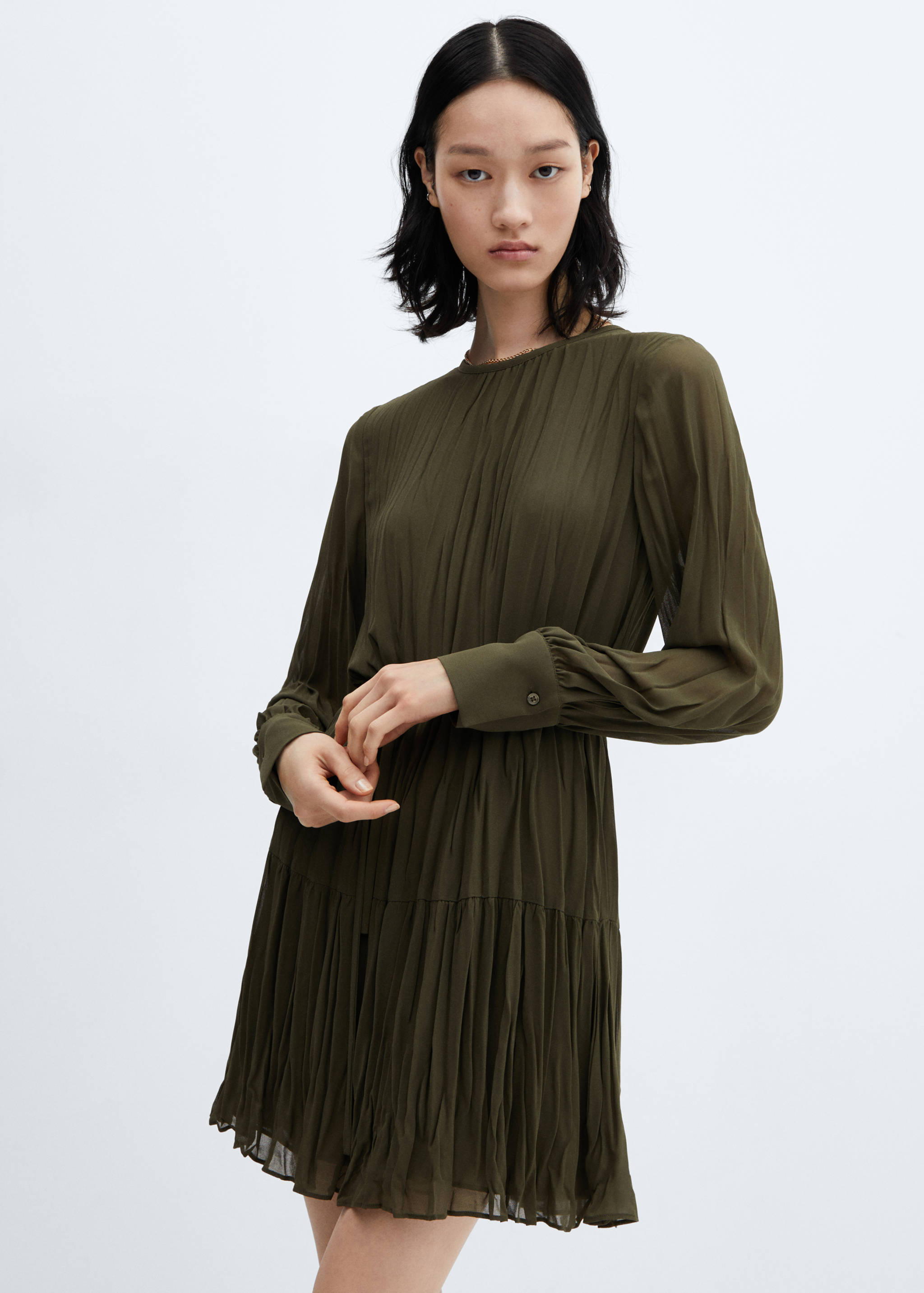 mango pleated short dress Petal and Pup Women's Carson Pleated Mini Dress