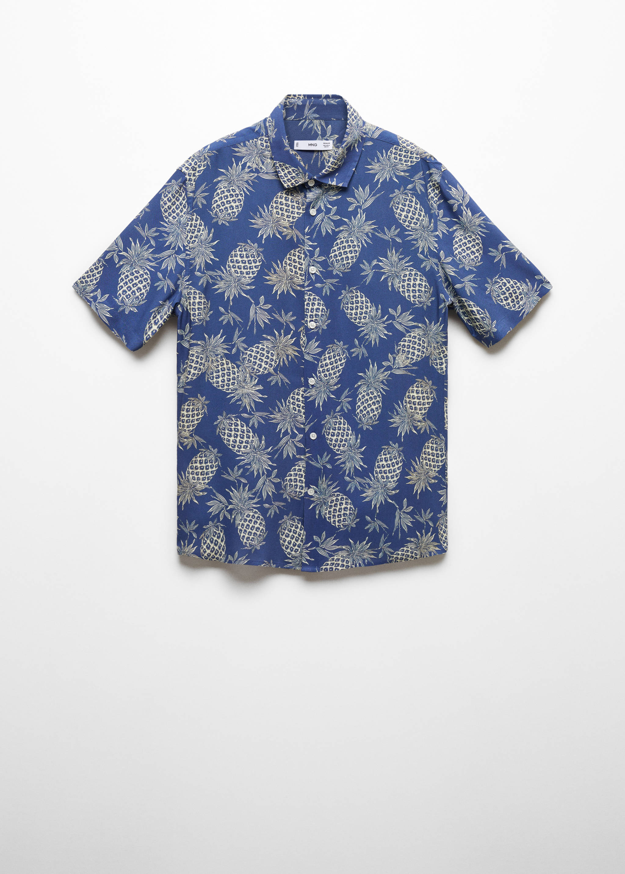 Regular-fit pineapple-print shirt - Article without model