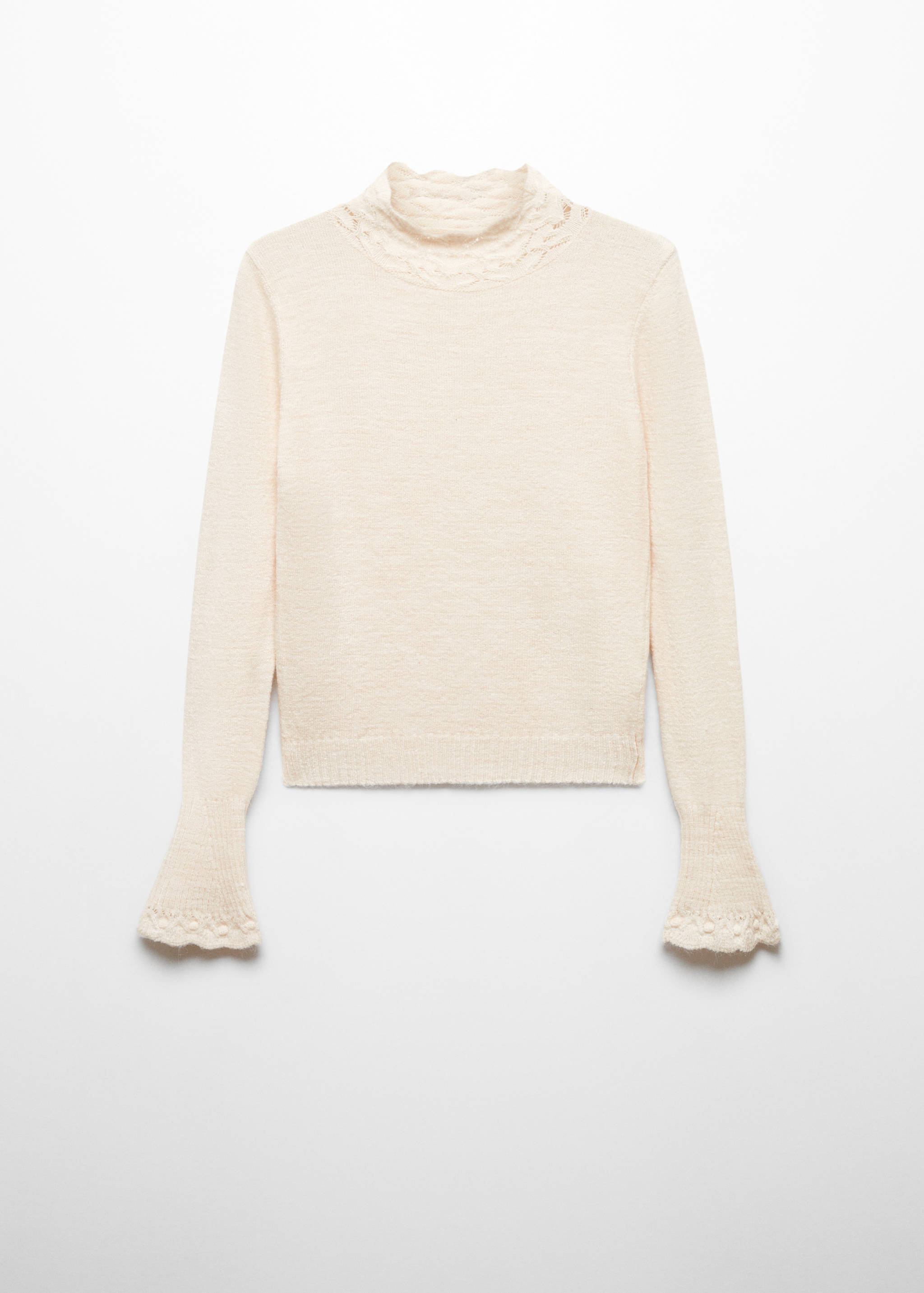 Knitted cropped sweater - Article without model