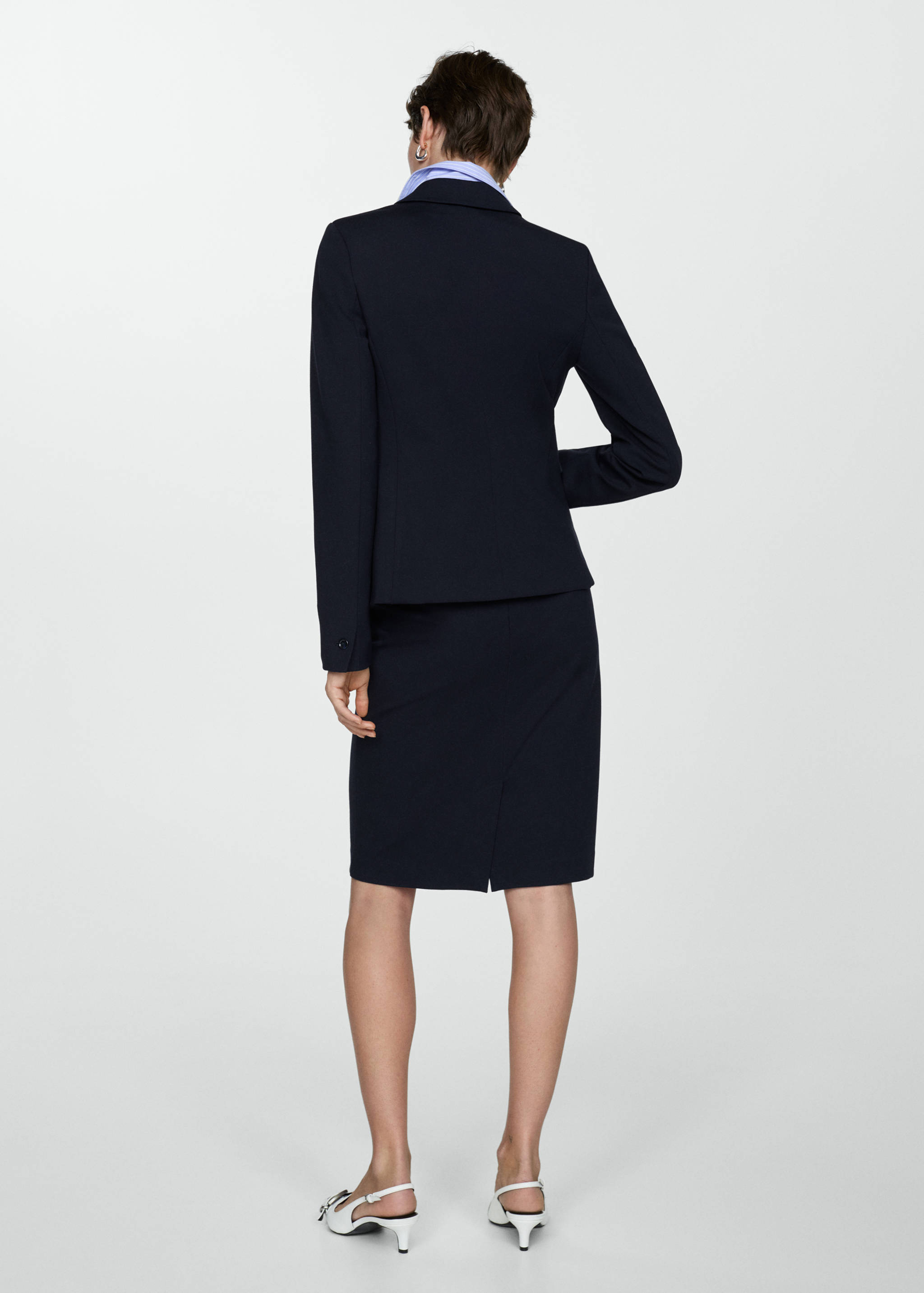 Falda lápiz abertura punto roma - Reverso del artículo