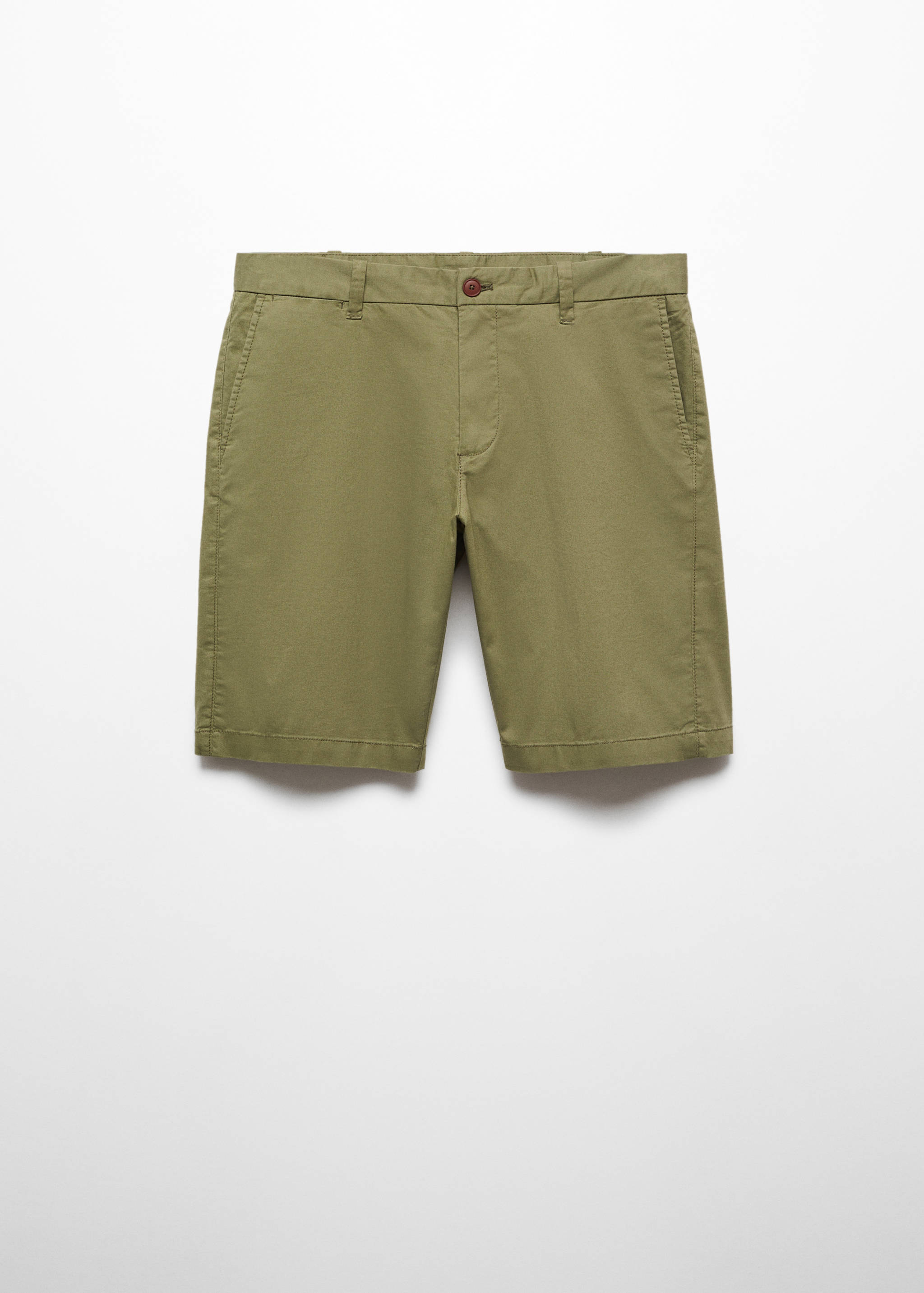 Slim-fit chino cotton bermuda shorts - Article without model