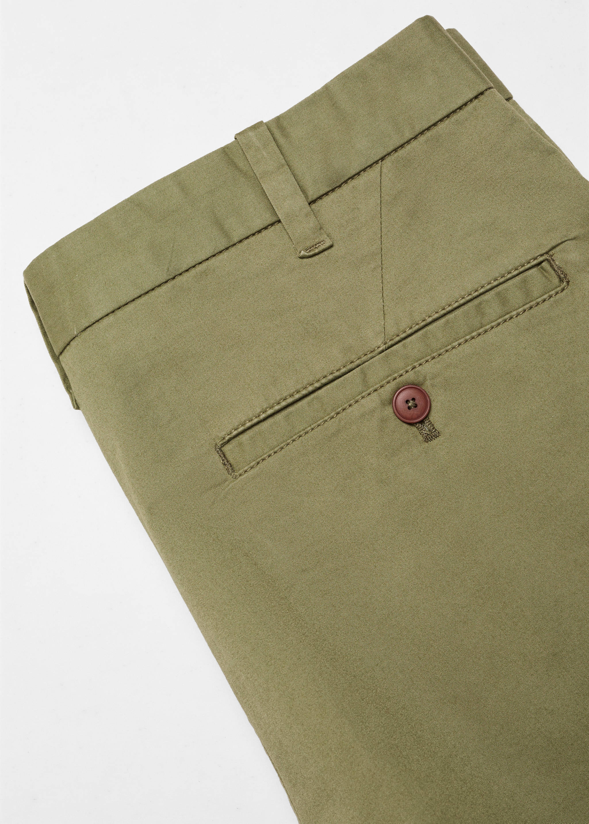 Slim-fit chino cotton bermuda shorts - Details of the article 8