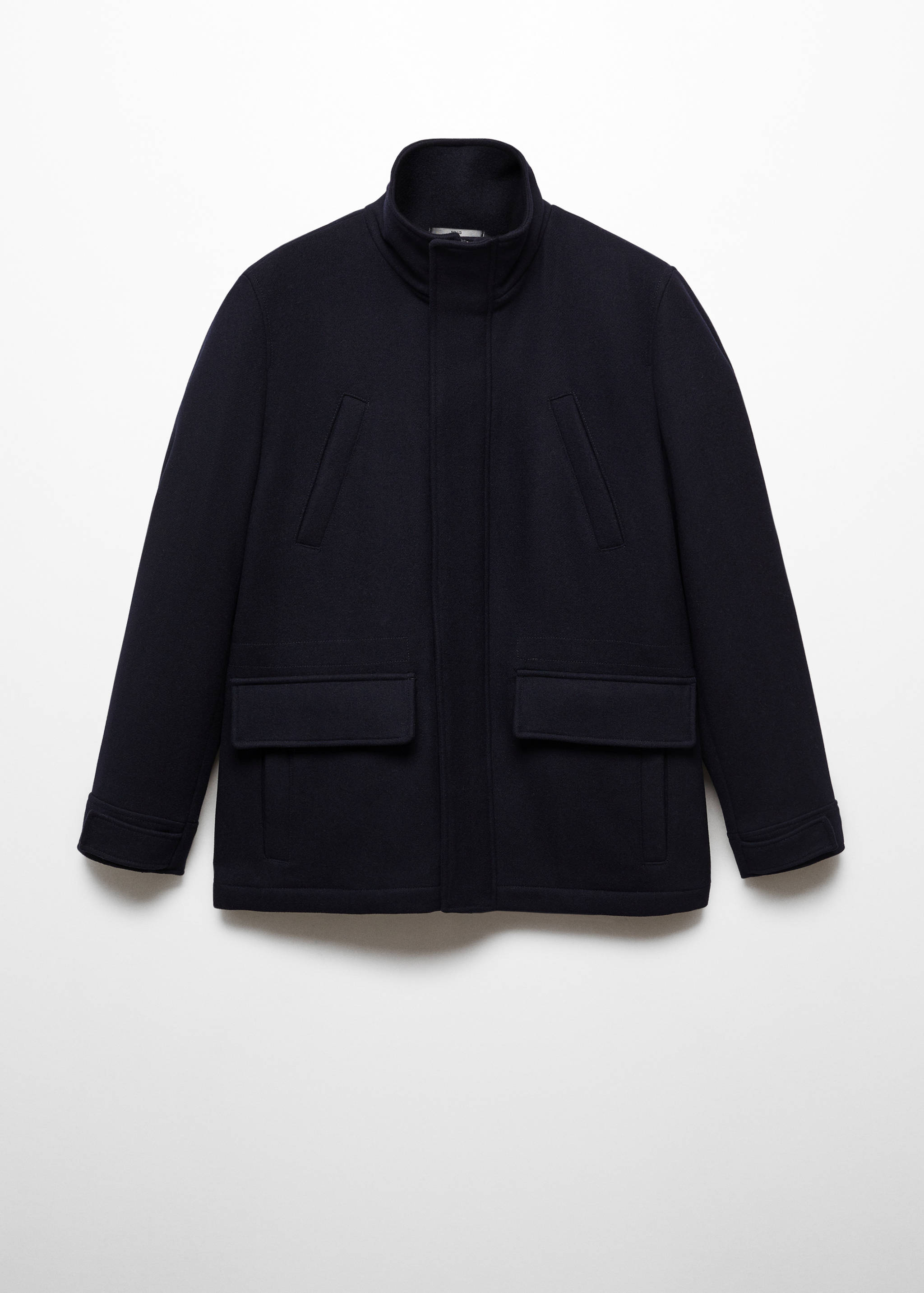 Manteau laine court poches - Article sans modèle