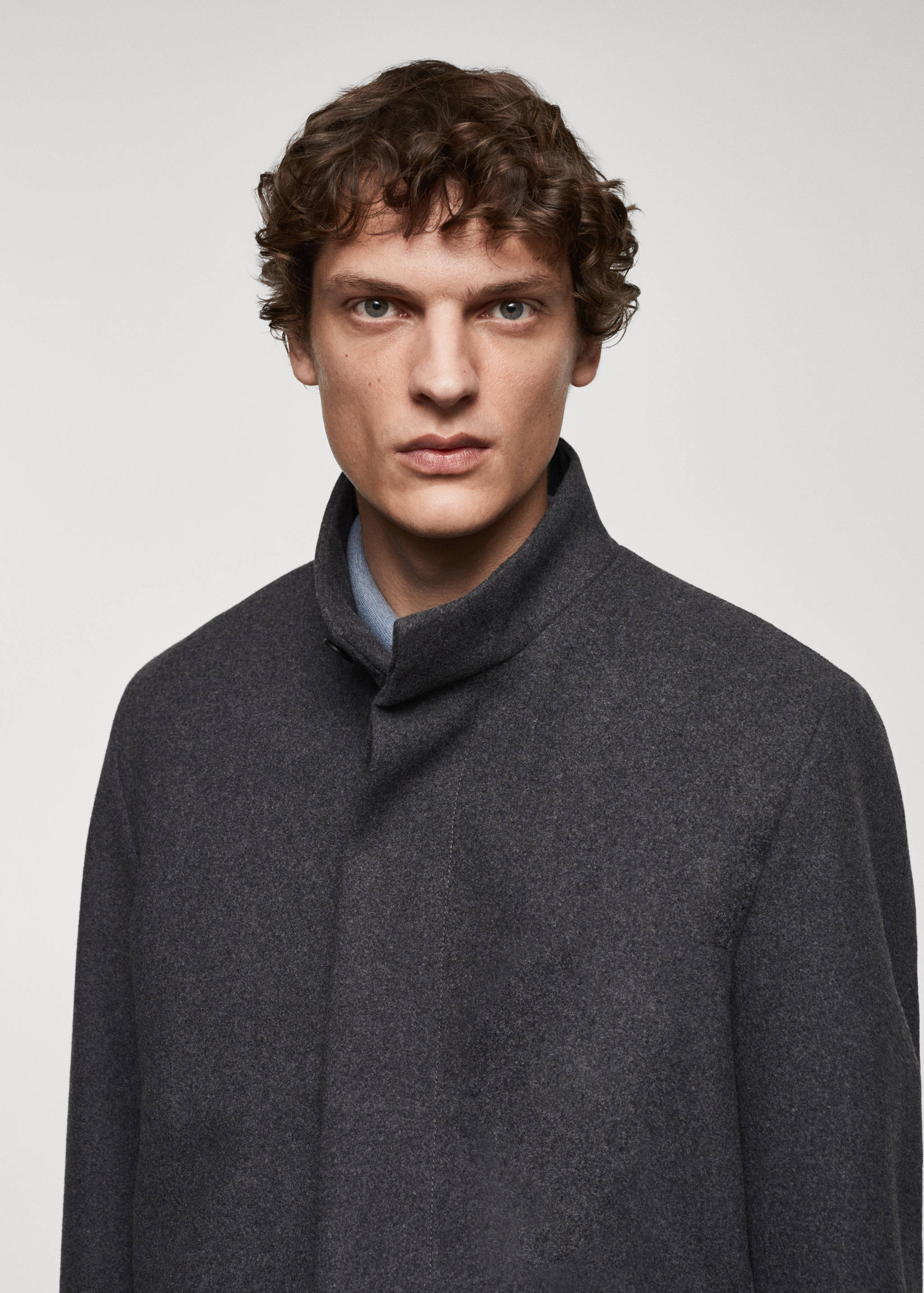 Cappotto lana collo a imbuto - Dettaglio dell'articolo 1