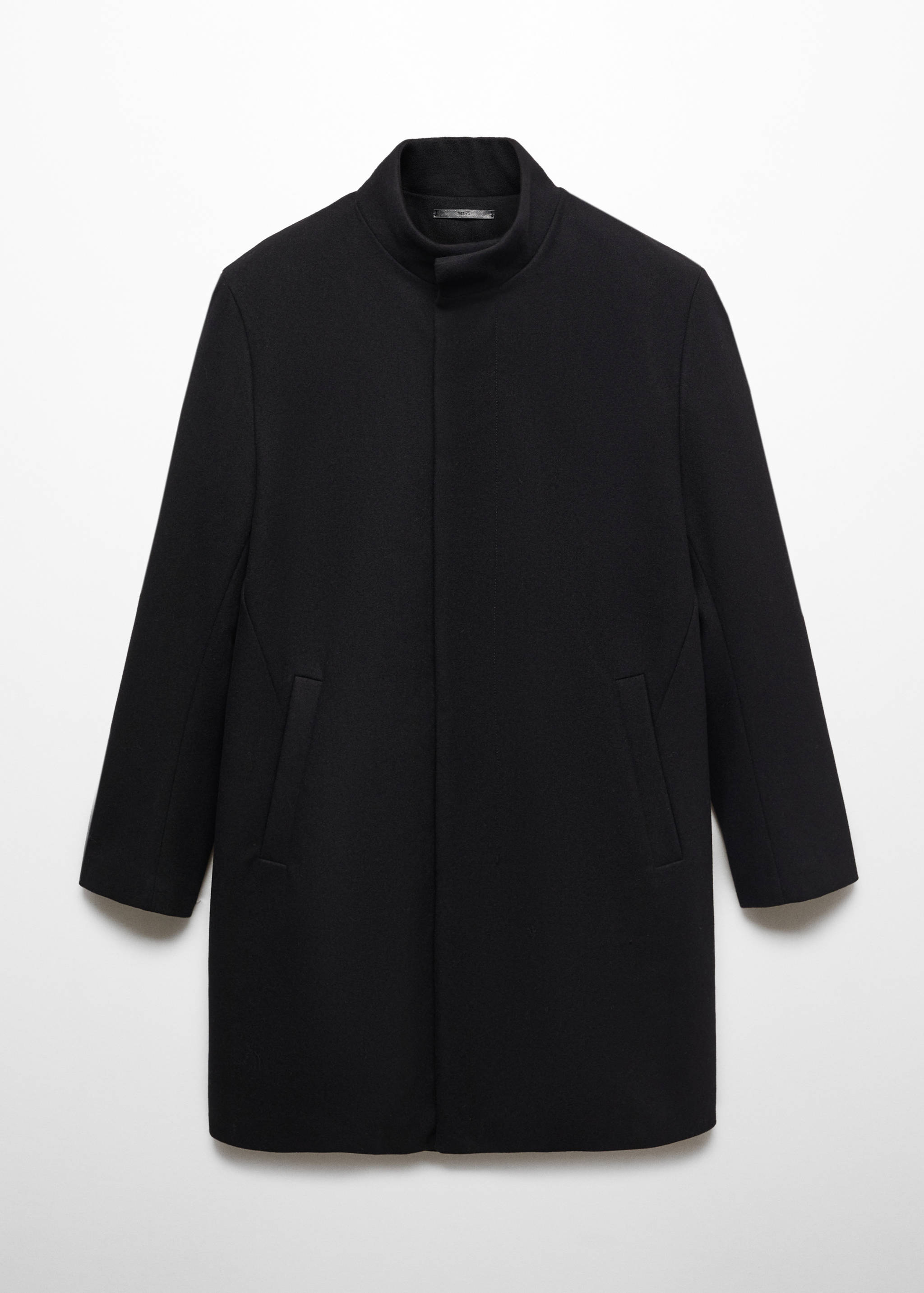 Cappotto lana collo a imbuto - Articolo senza modello