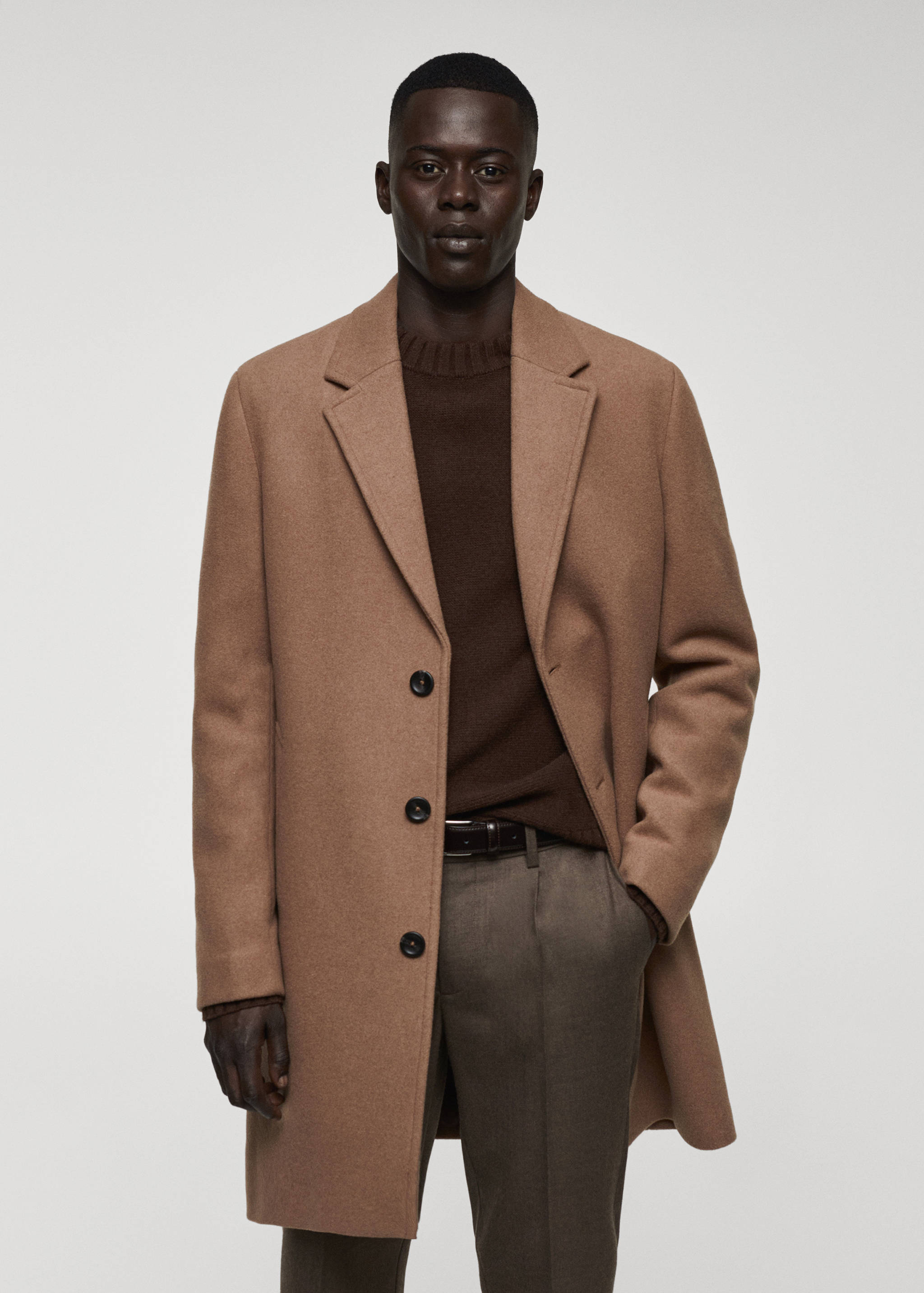 轻盈再生羊毛大衣 - null