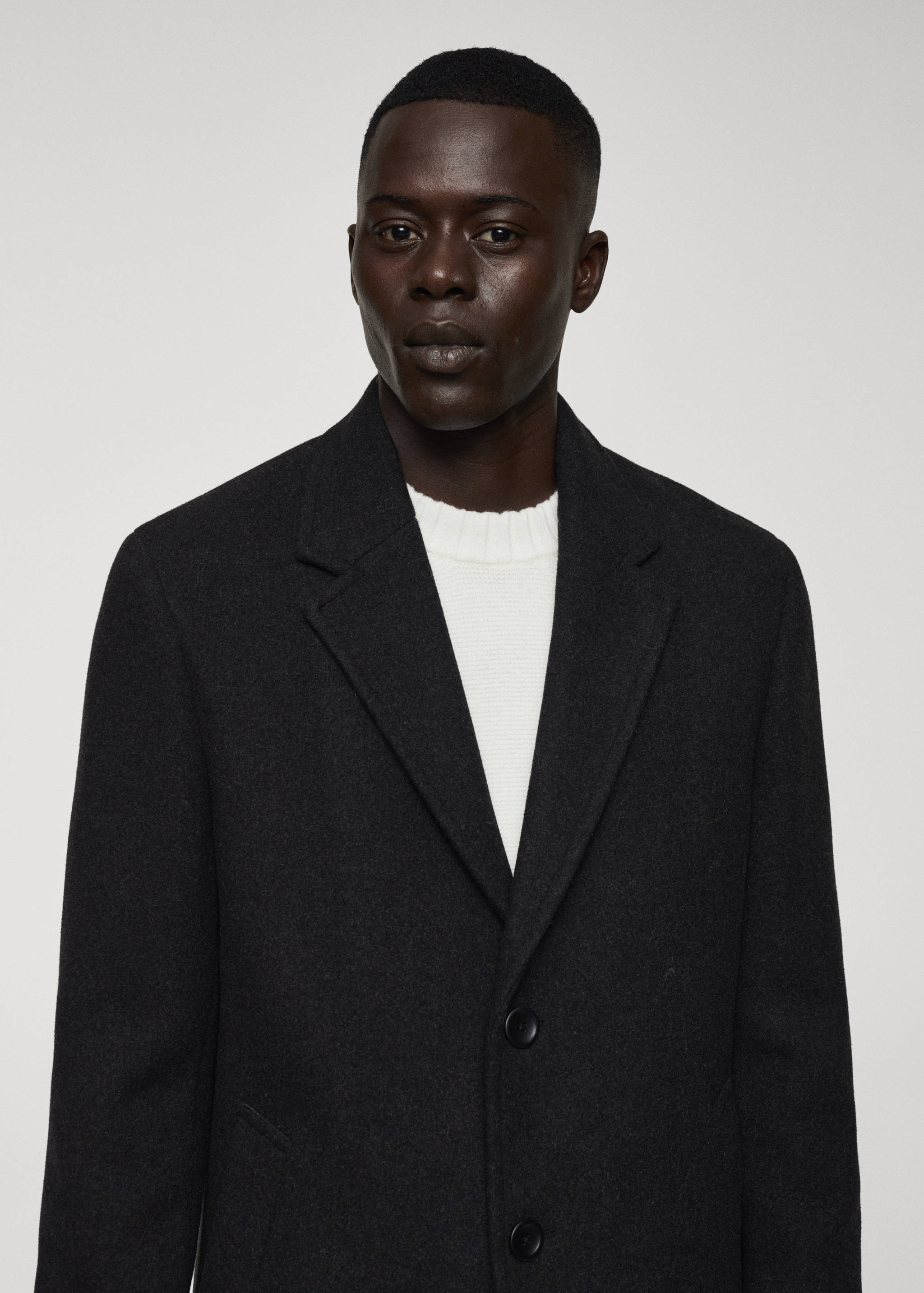 轻盈再生羊毛大衣 - null