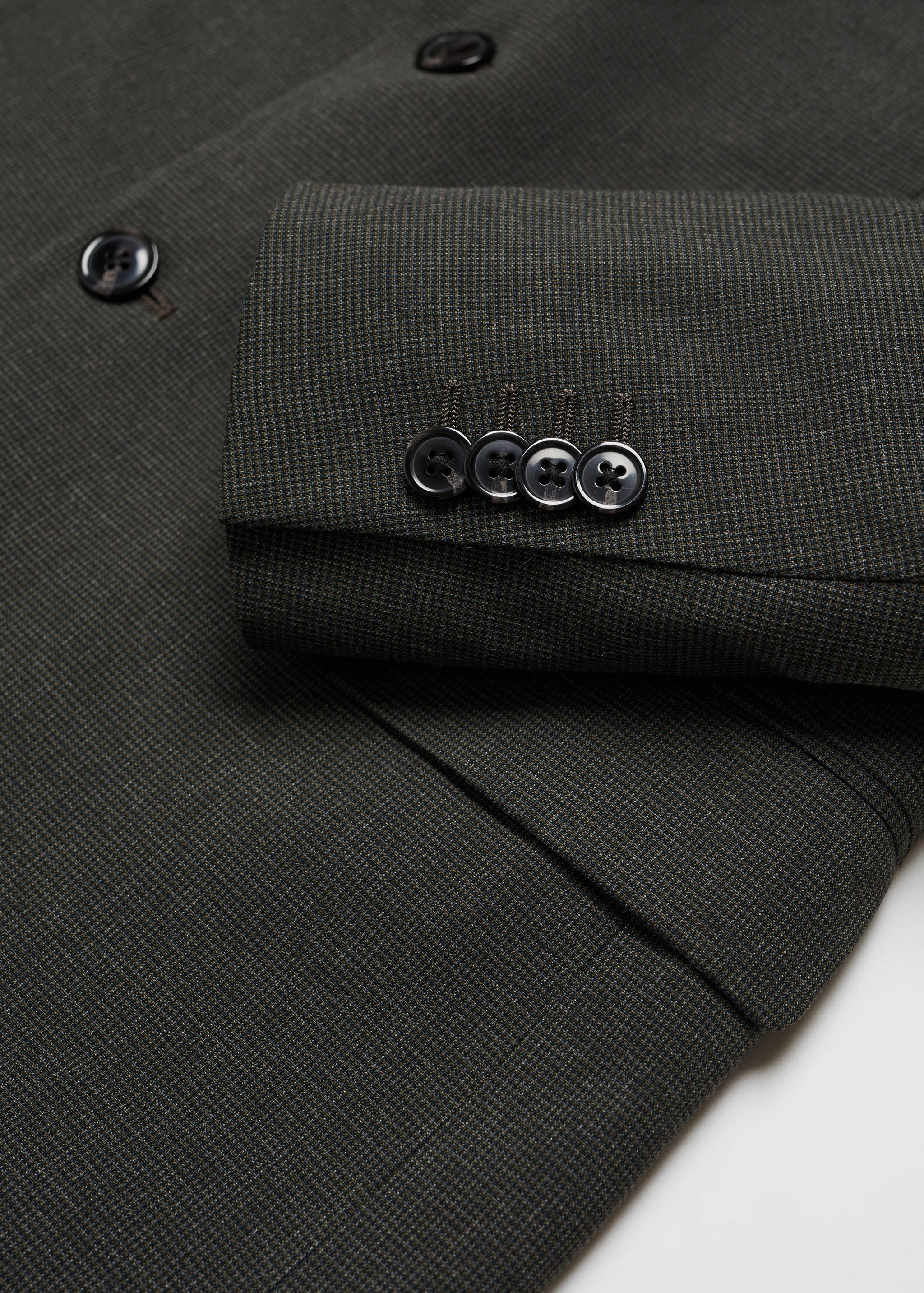 Stretch-fabric slim-fit suit blazer - Details of the article 8