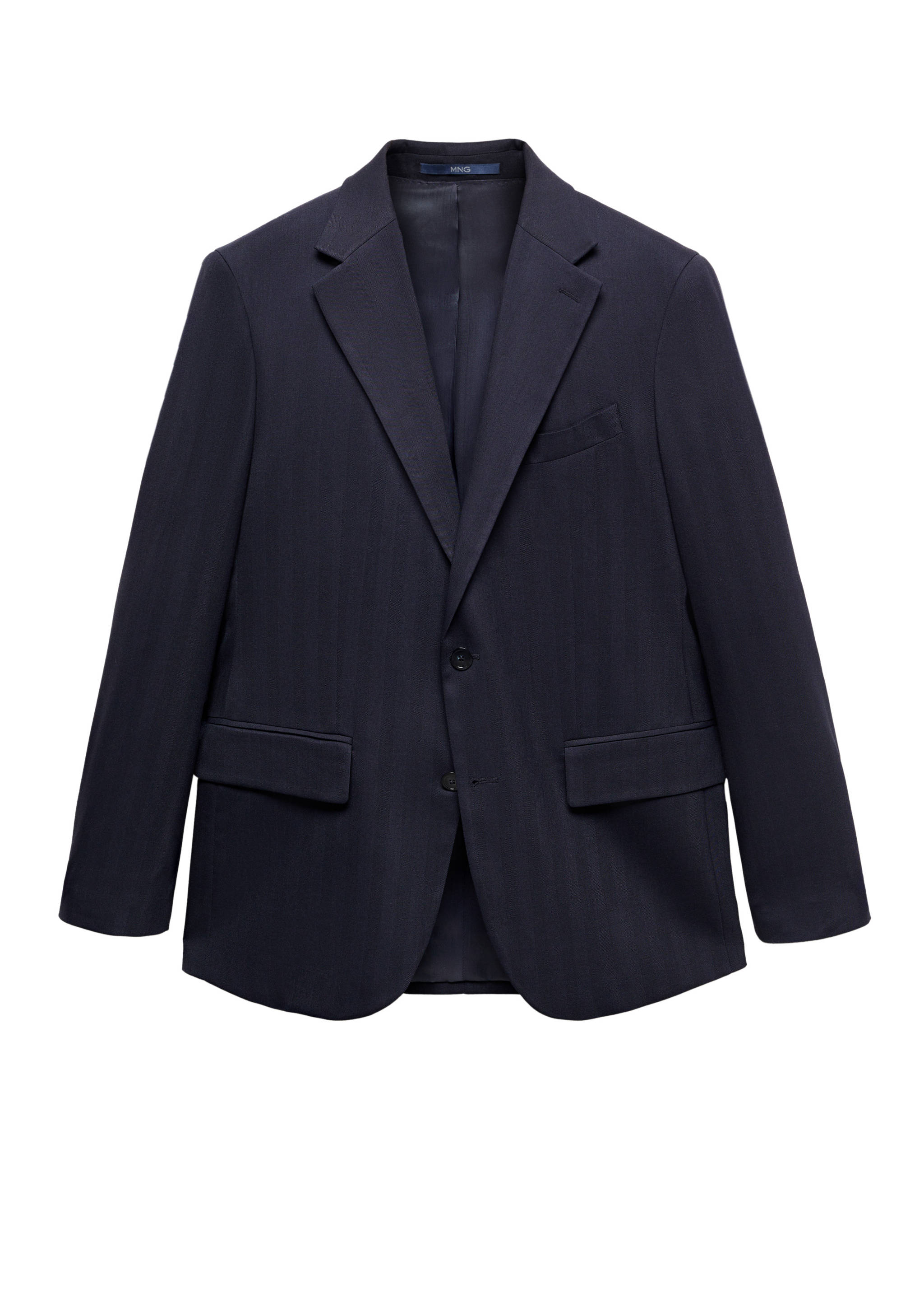 Slim-fit cold wool herringbone suit jacket - Details of the article 9