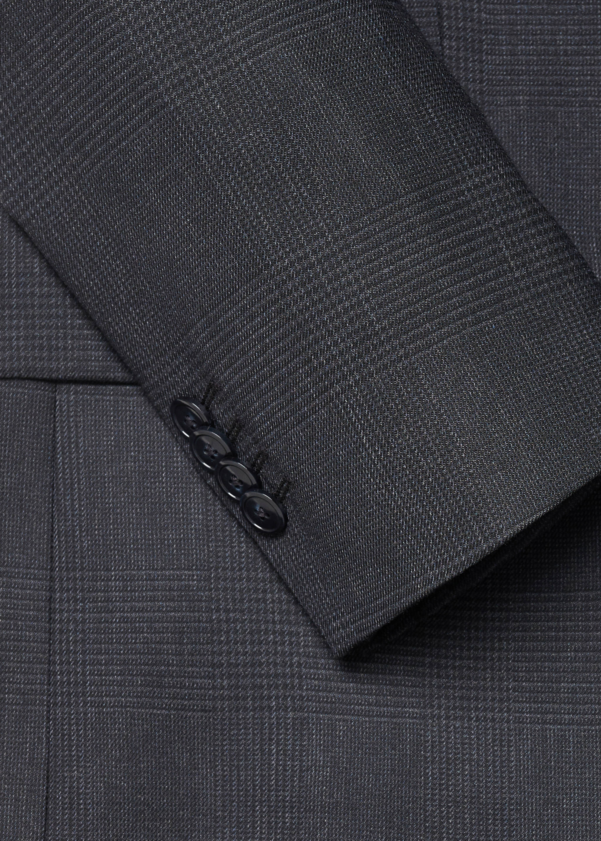 Slim-fit cold wool suit jacket - Details of the article 0