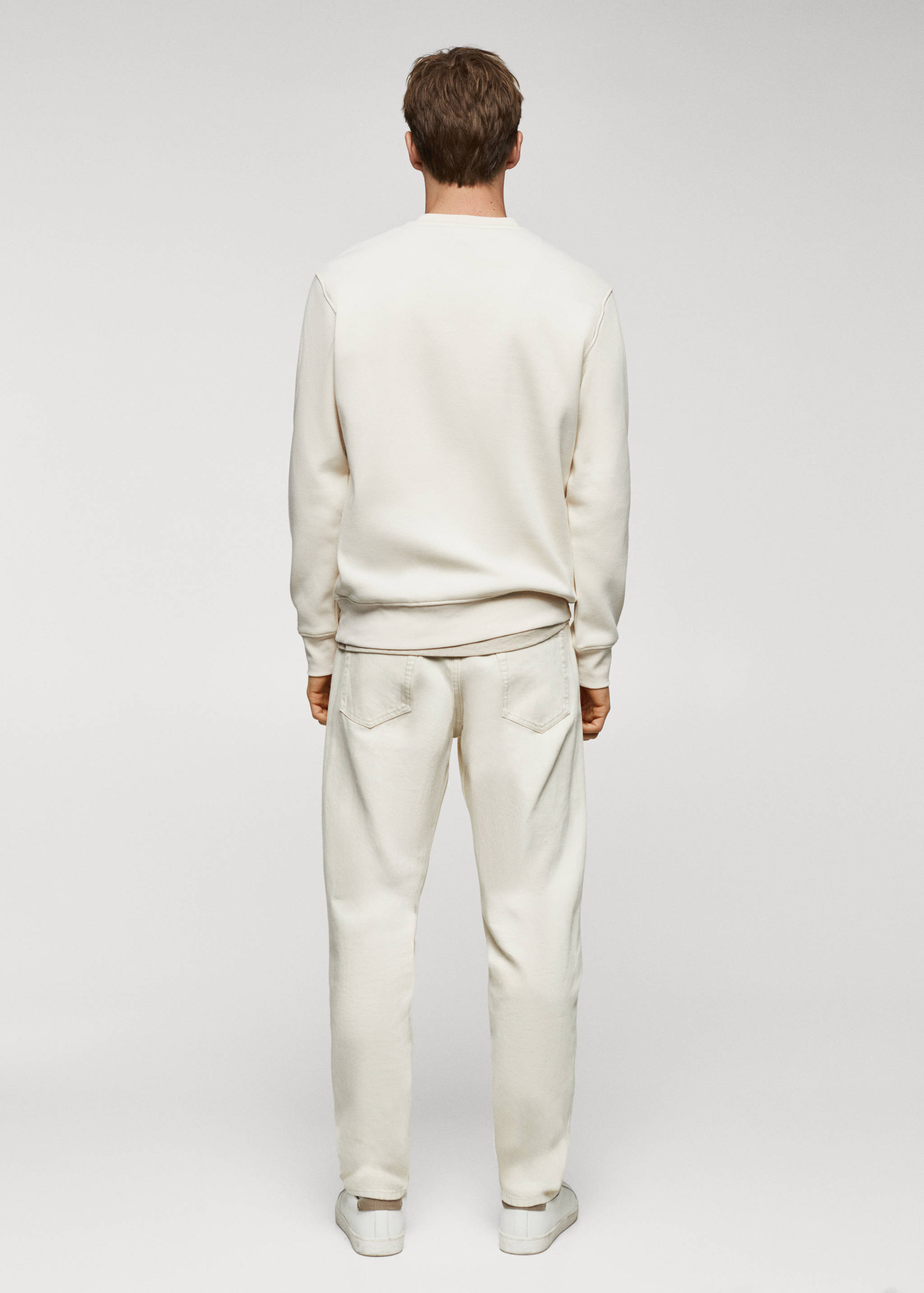 Lett sweatshirt i bomull - Baksiden av artikkelen