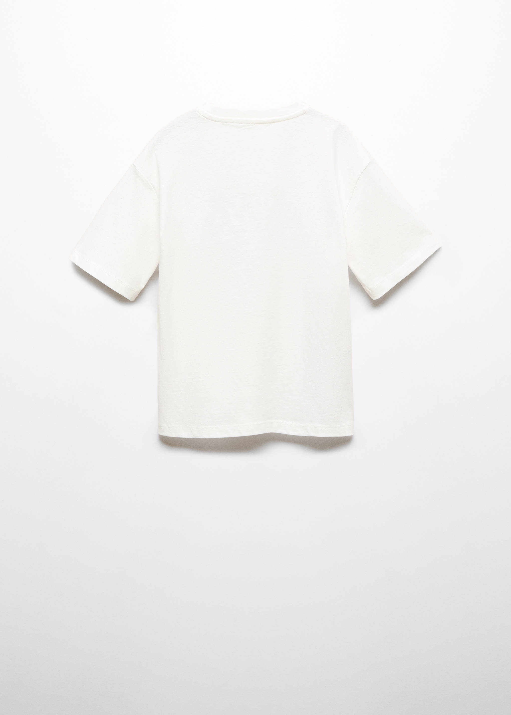 Printed cotton-blend T-shirt - Reverse of the article