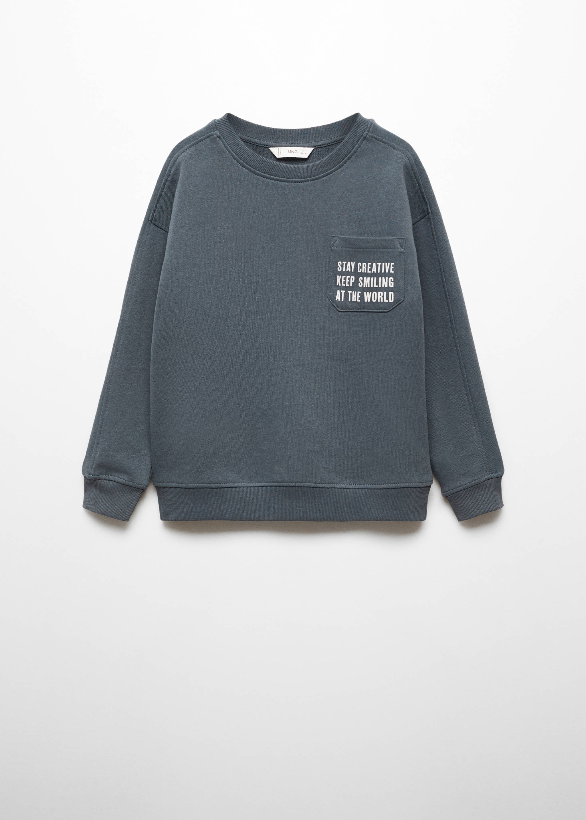 Message cotton sweatshirt - Article without model