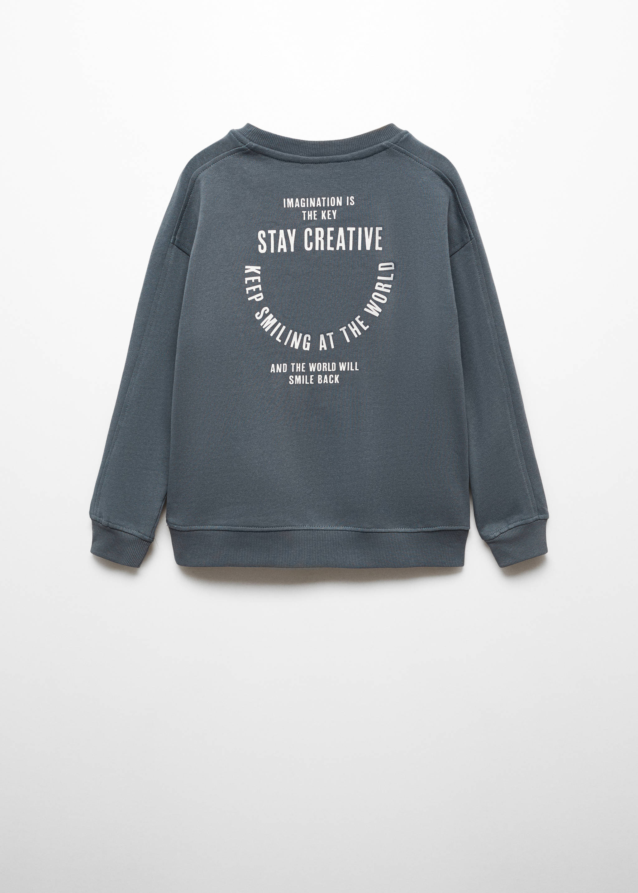 Message cotton sweatshirt - Reverse of the article