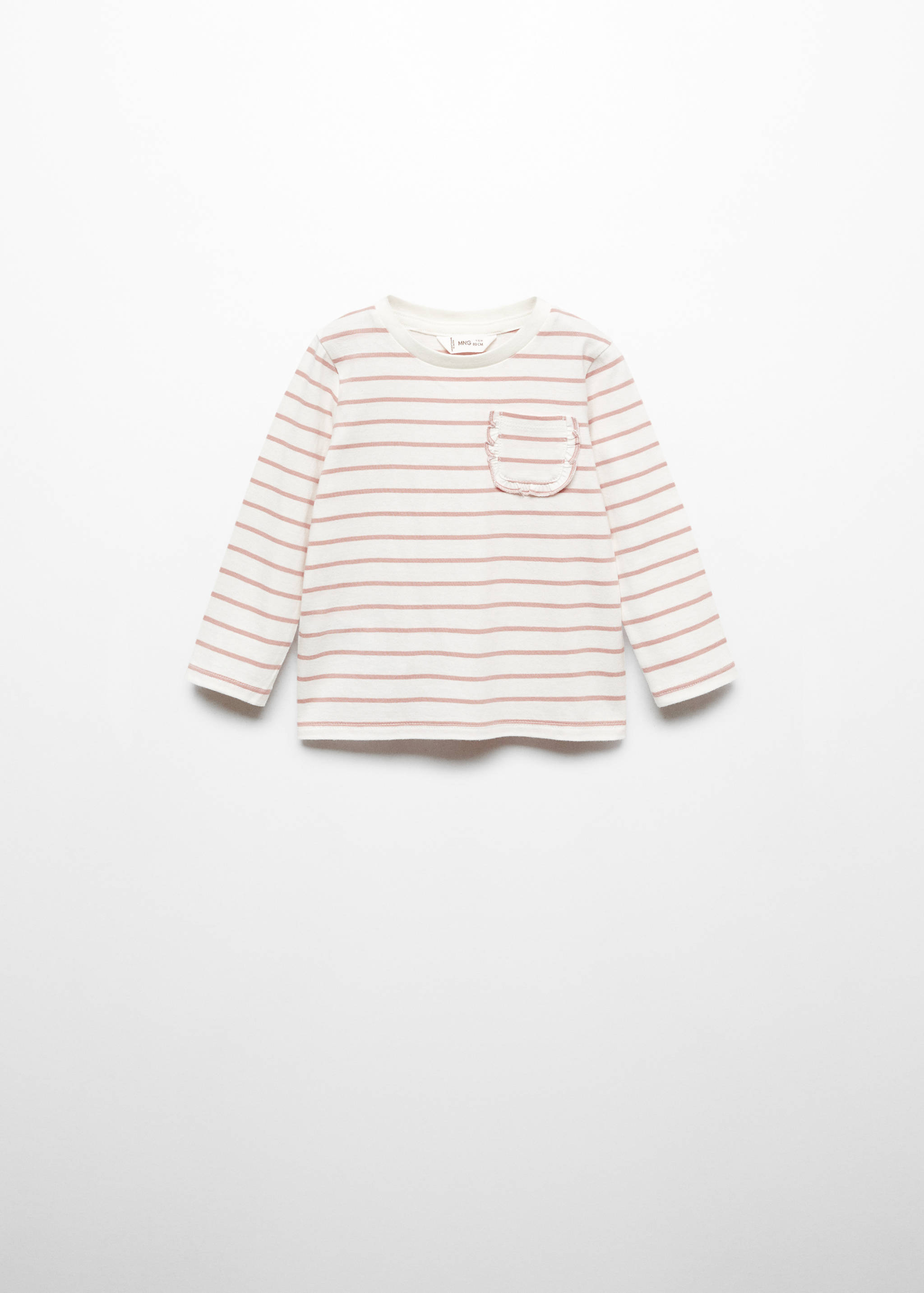 T-shirt manches longues rayures - Article sans modèle