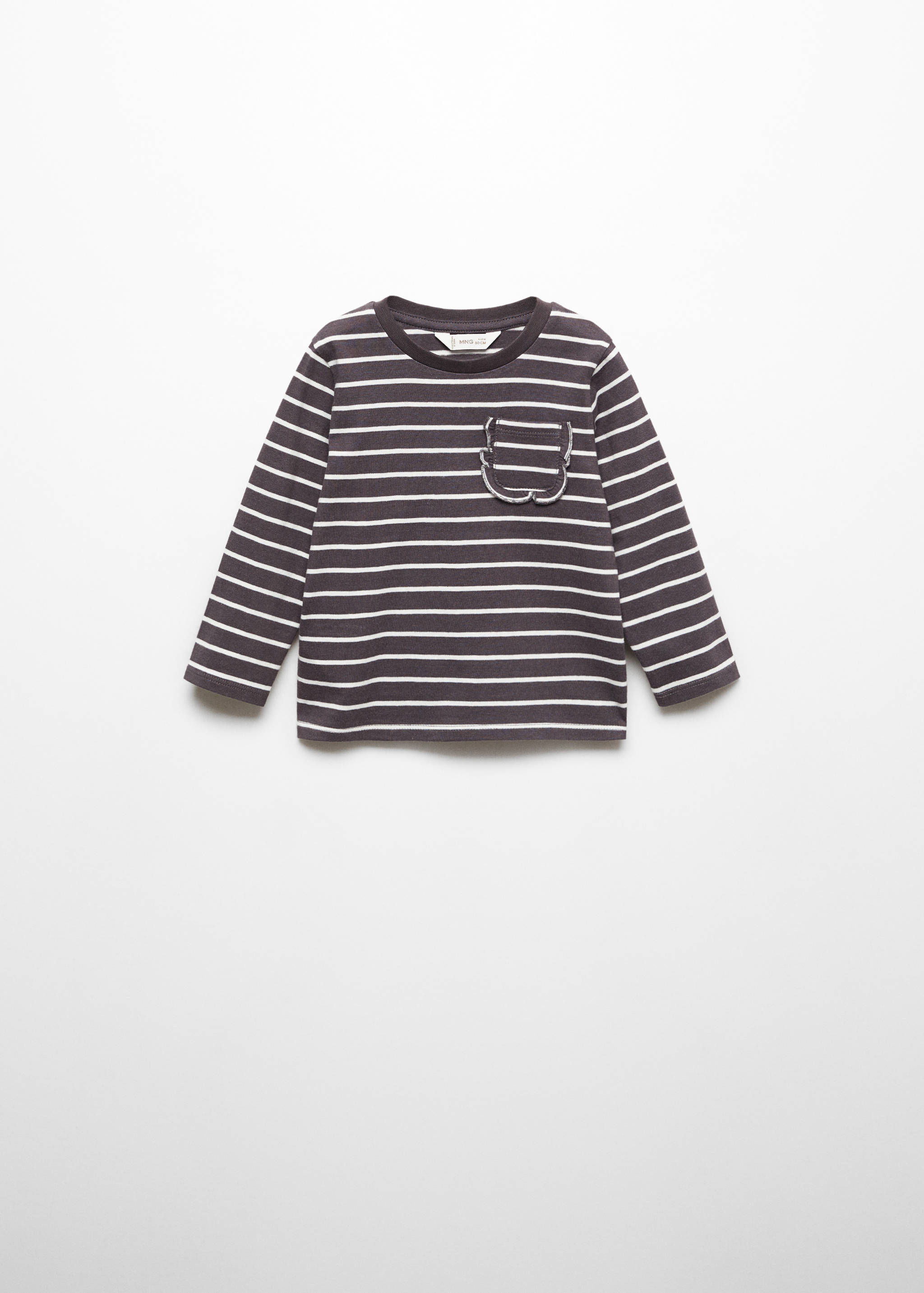 T-shirt manches longues rayures - Article sans modèle