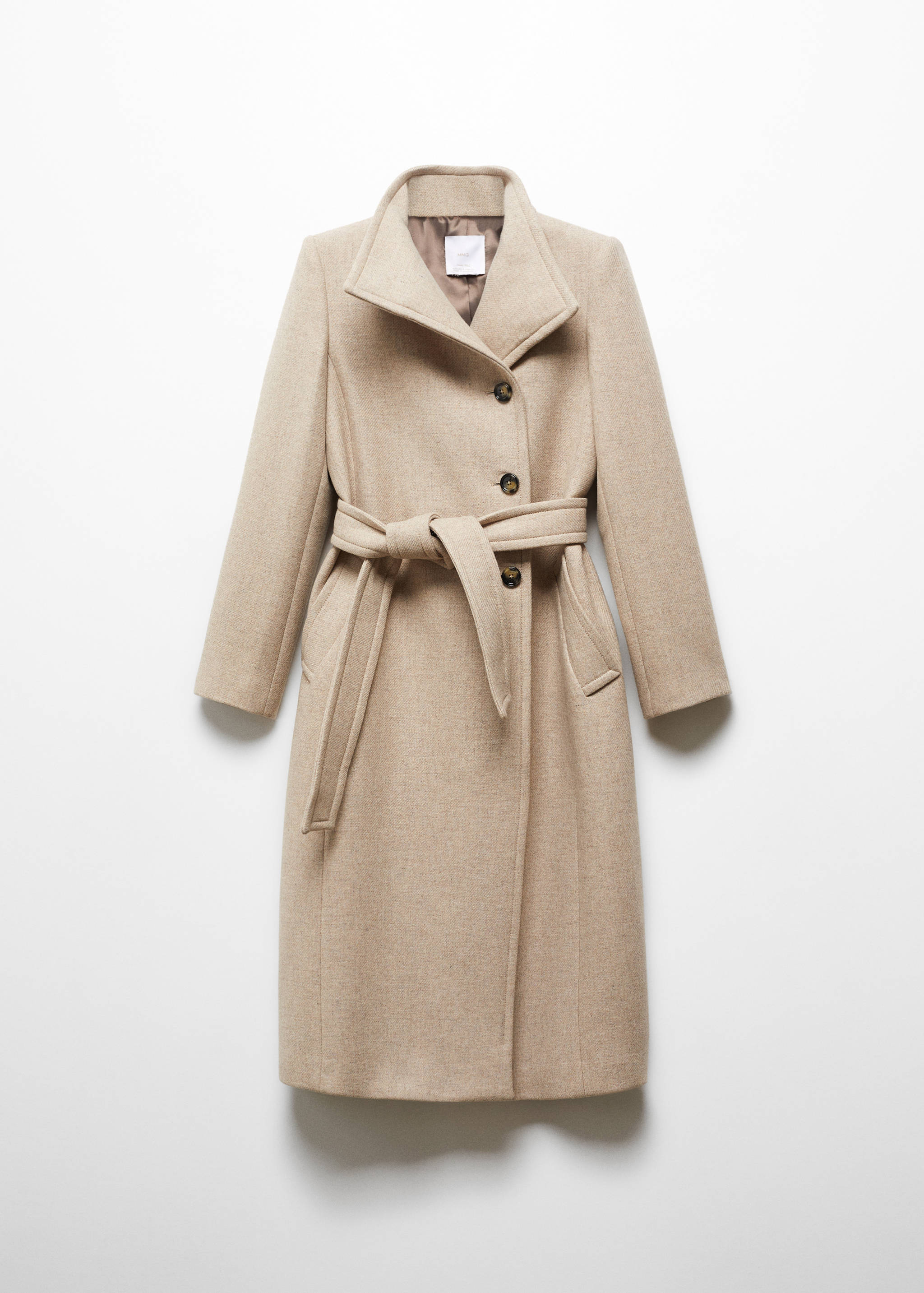Manteco wool coat with belt - Article without model