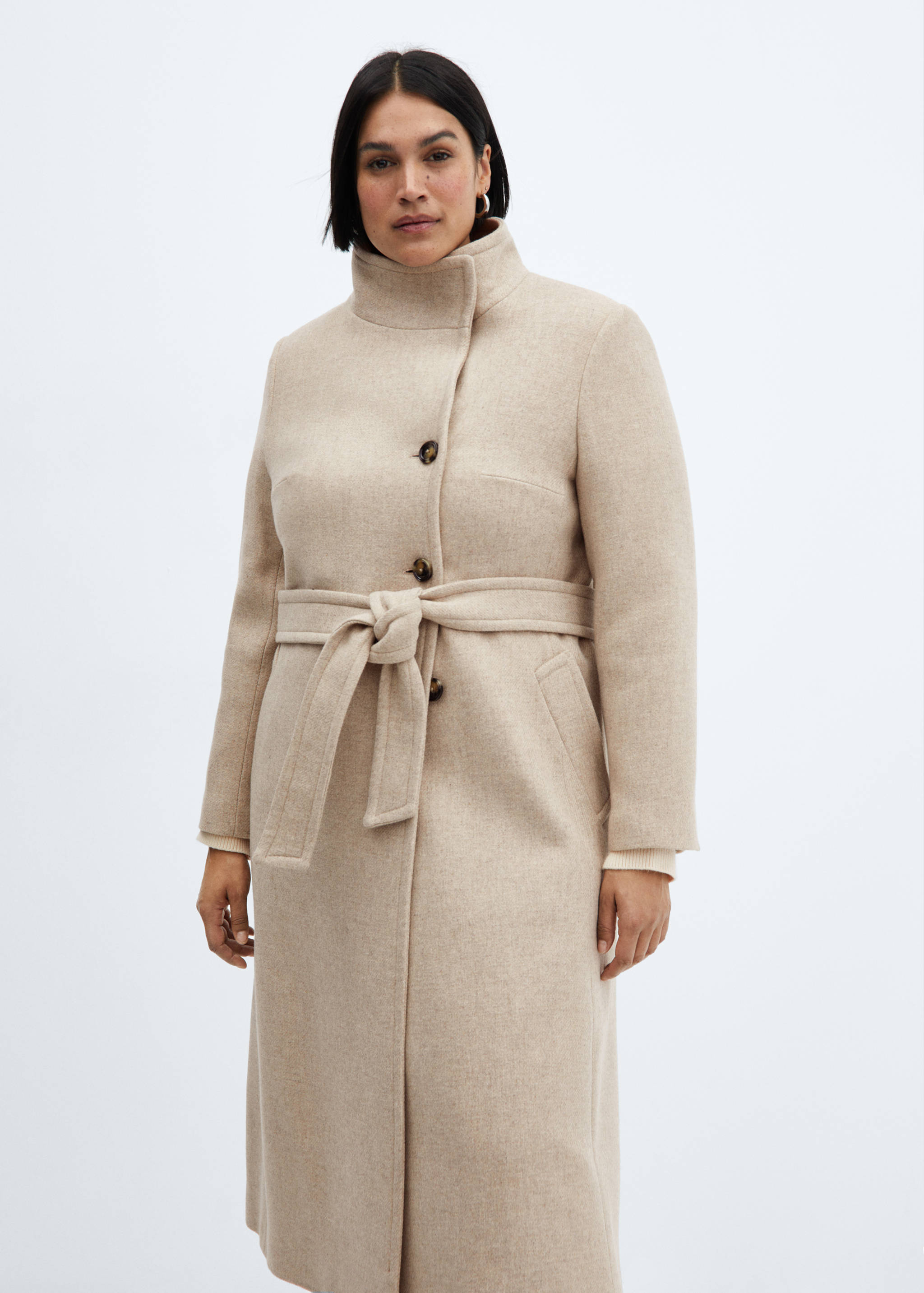 Manteco wool coat with belt - Details of the article 5