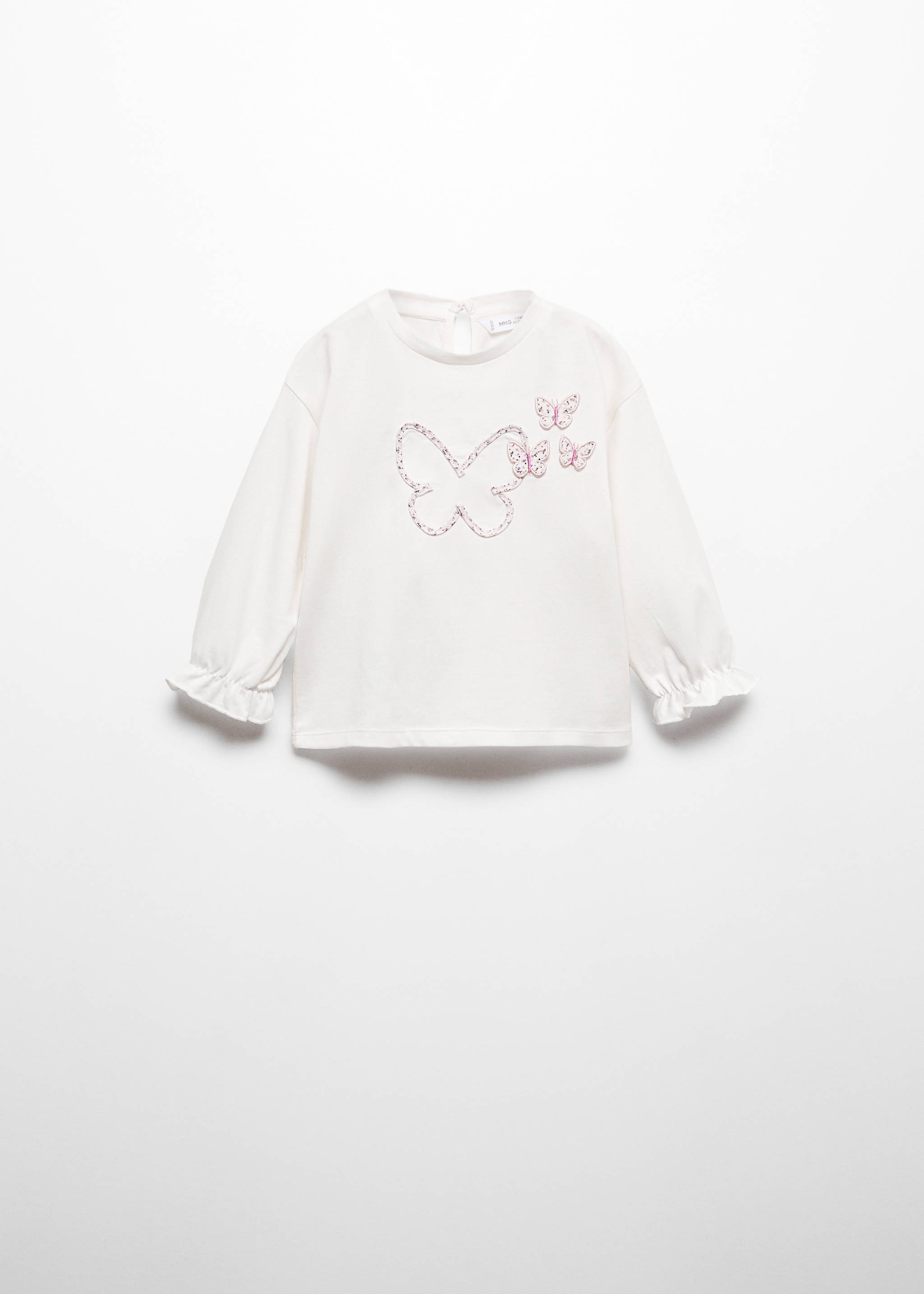 T-shirt papillons brodés - Article sans modèle