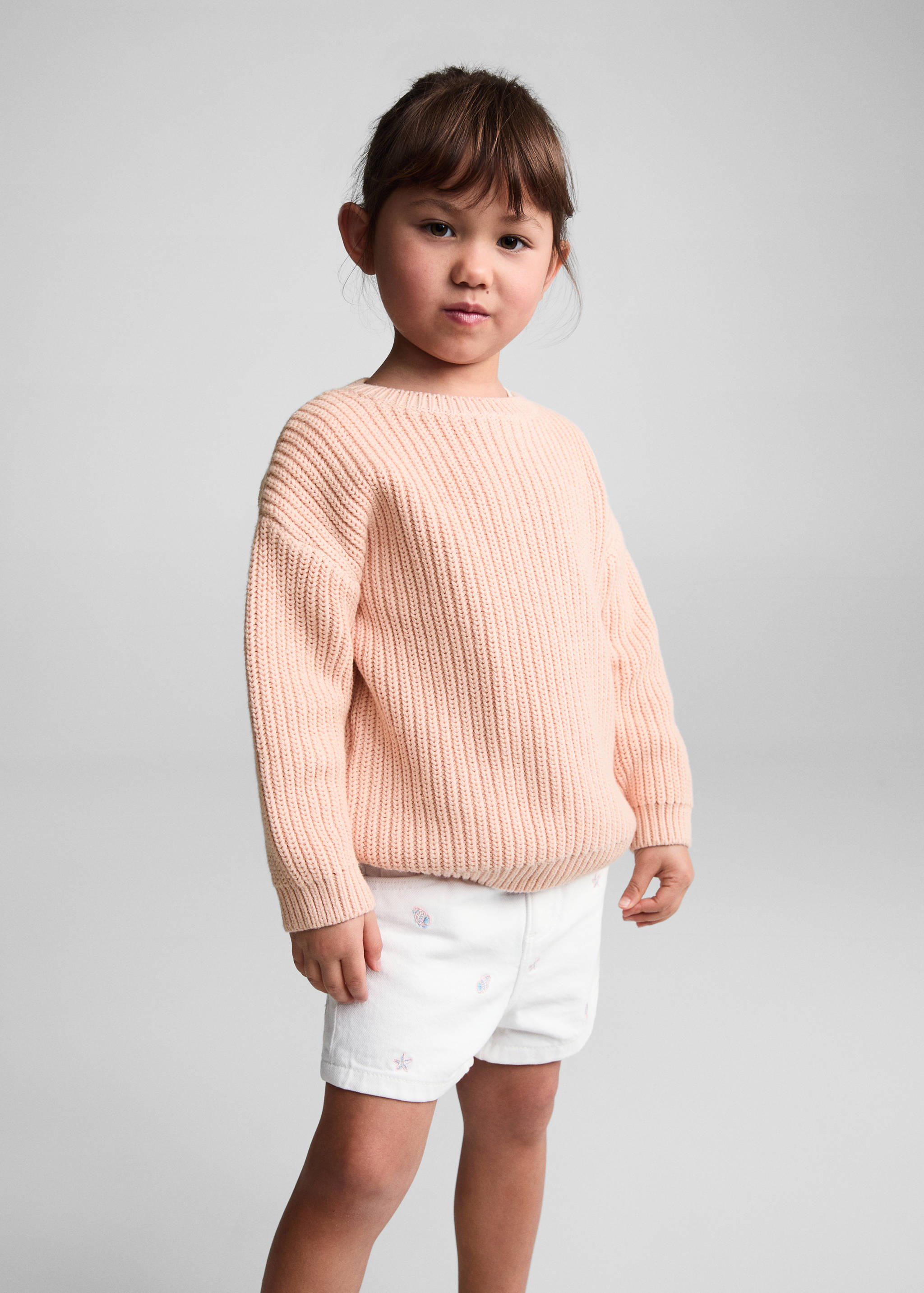 Links gestrickter Pullover - Mittlere Ansicht