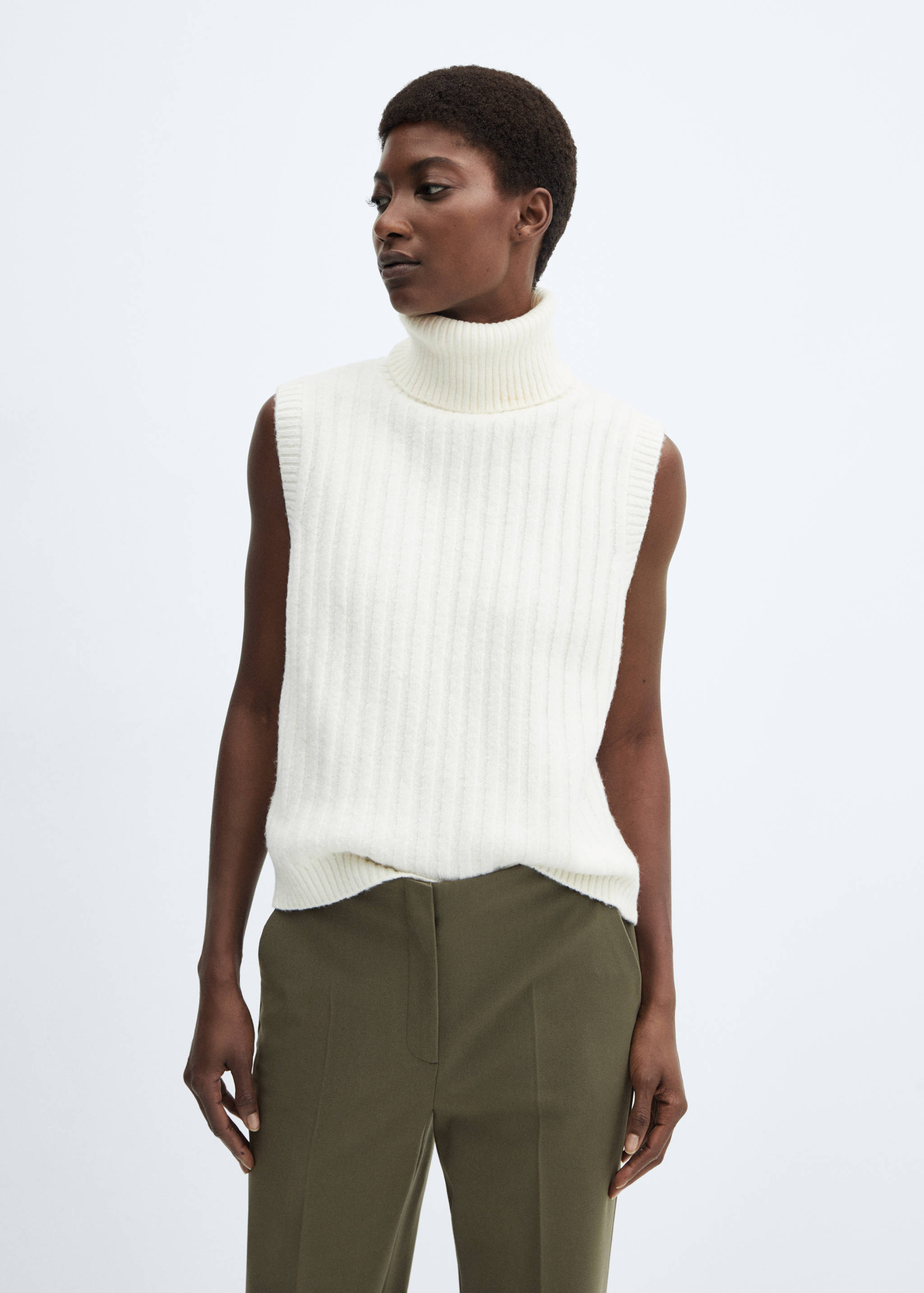 Straight-fit long pants - Details of the article 1