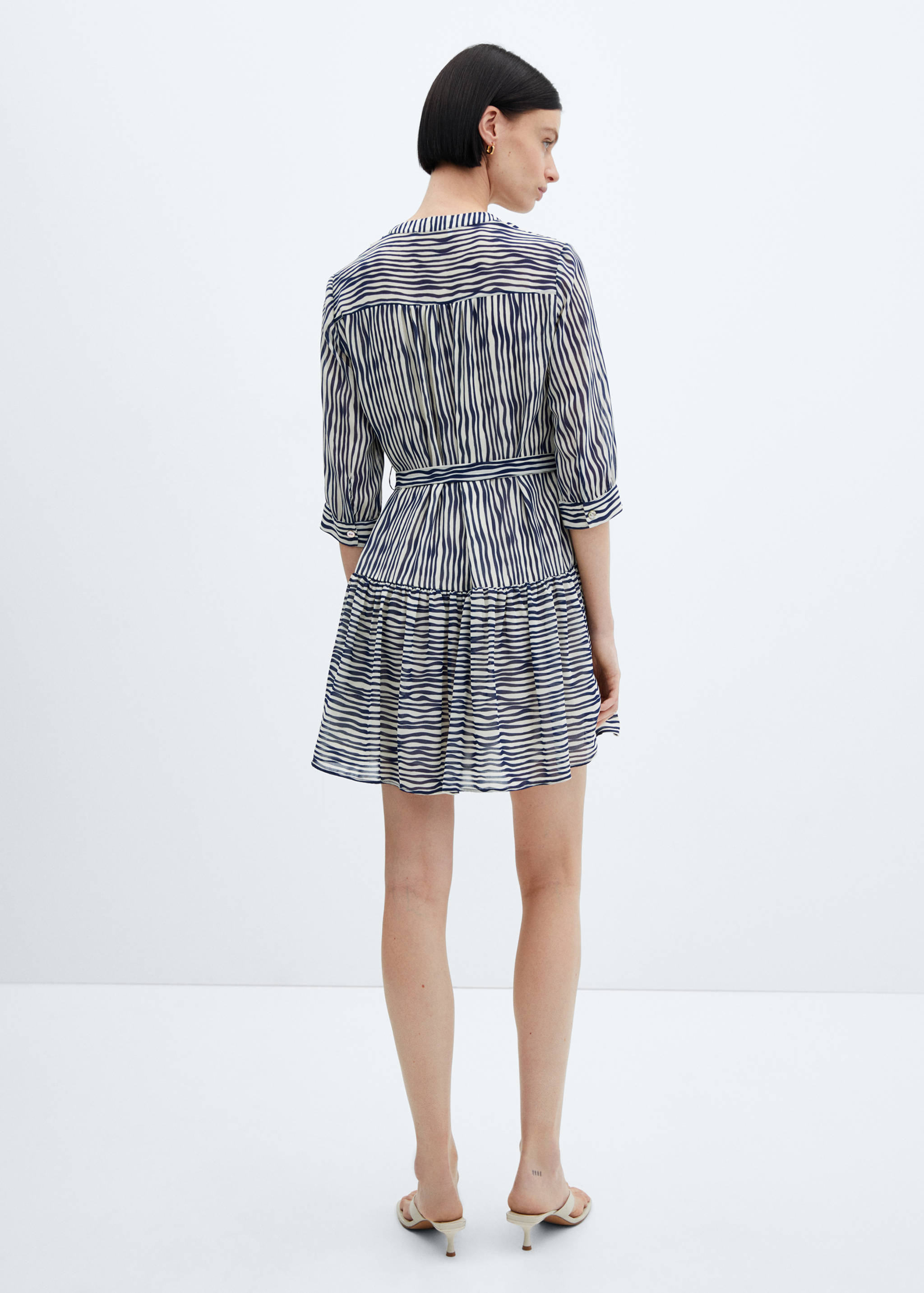 Printed bow dress - Reverse of the article