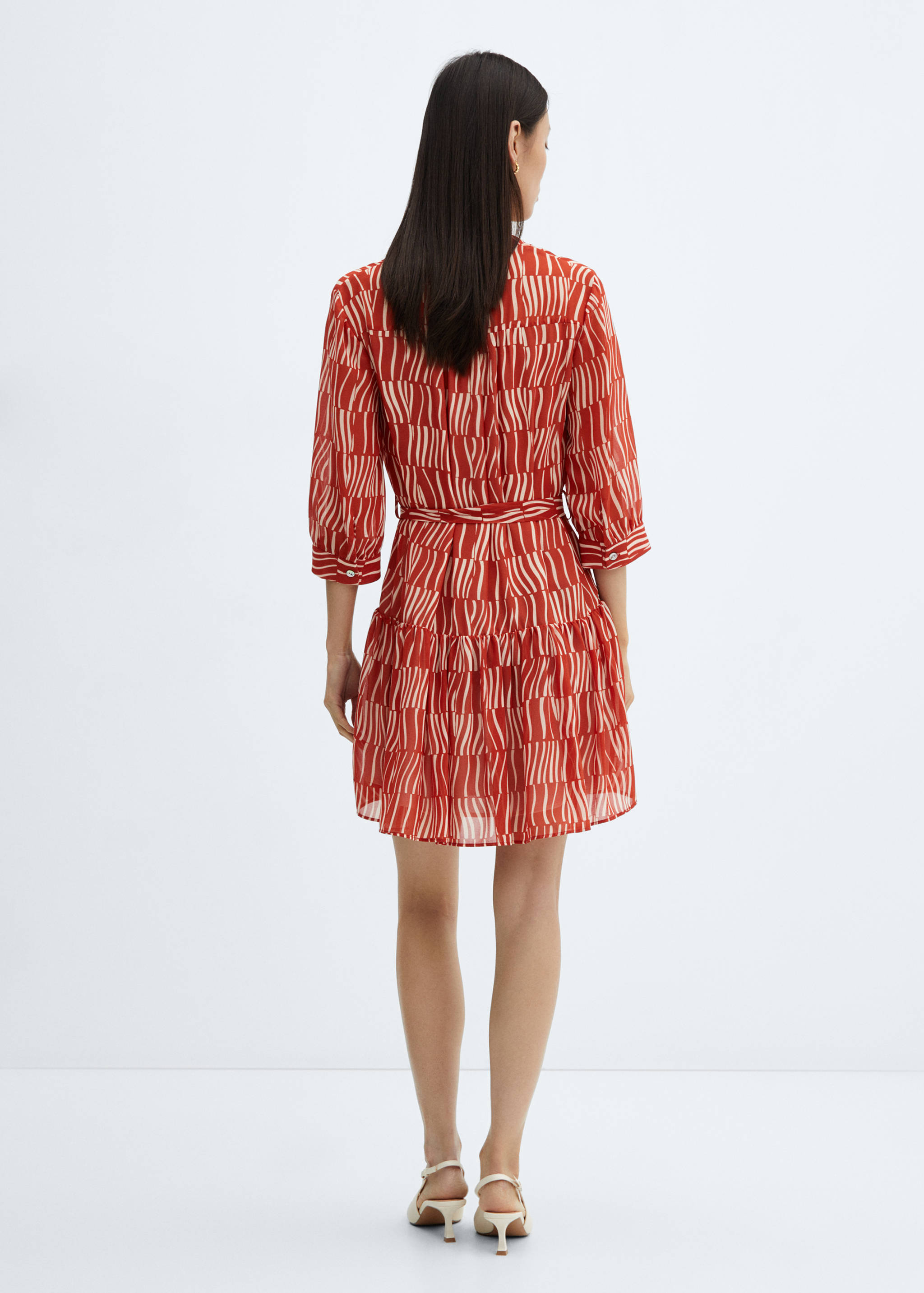Vestido estampado lazo - Reverso del artículo
