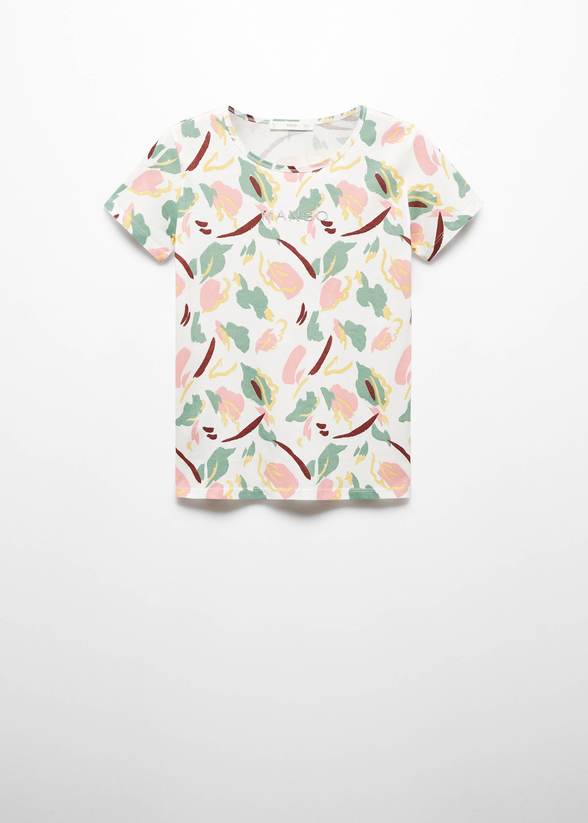 Camiseta estampada logo bordado - Artículo sin modelo