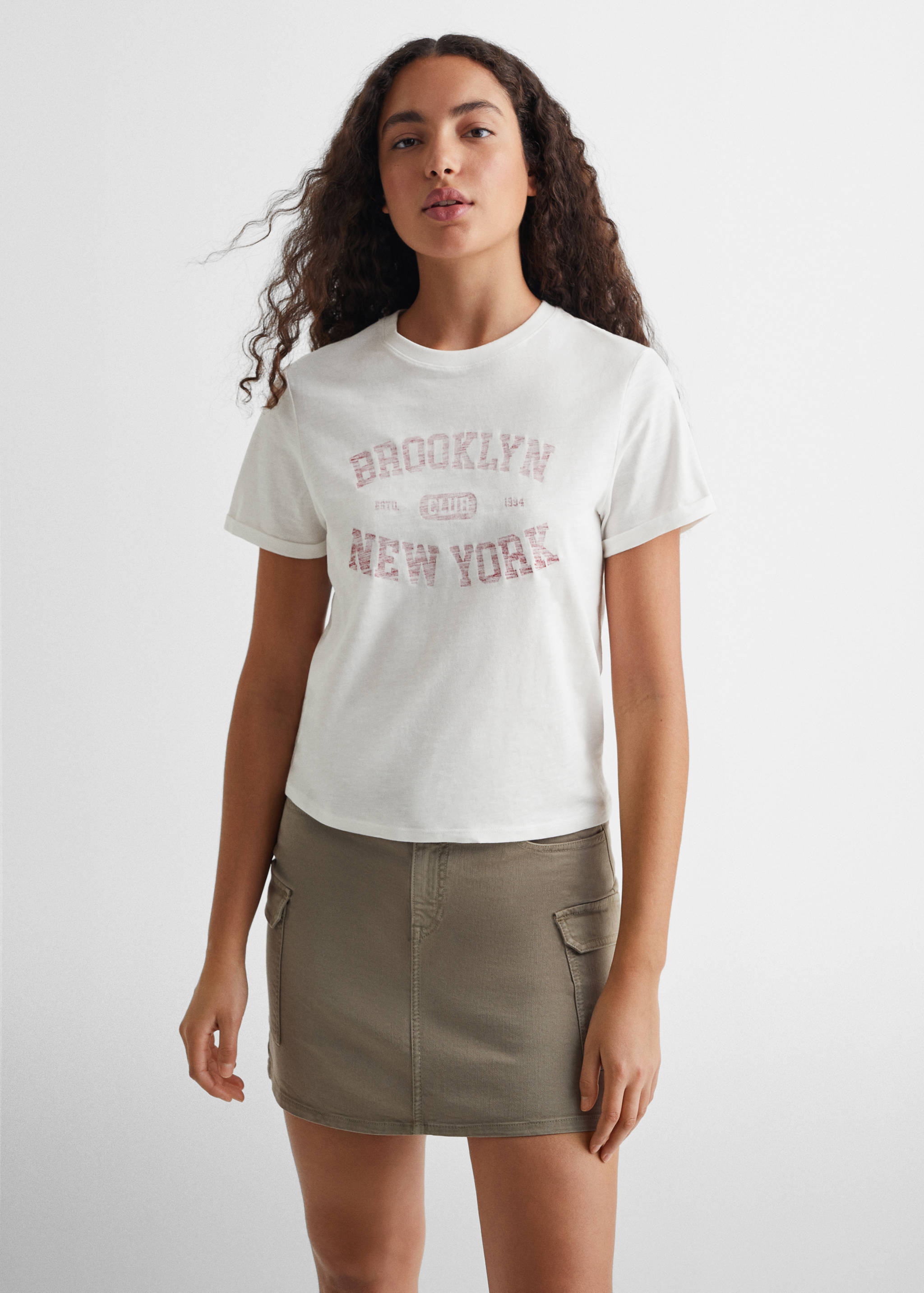 Printed message T-shirt - Medium plane