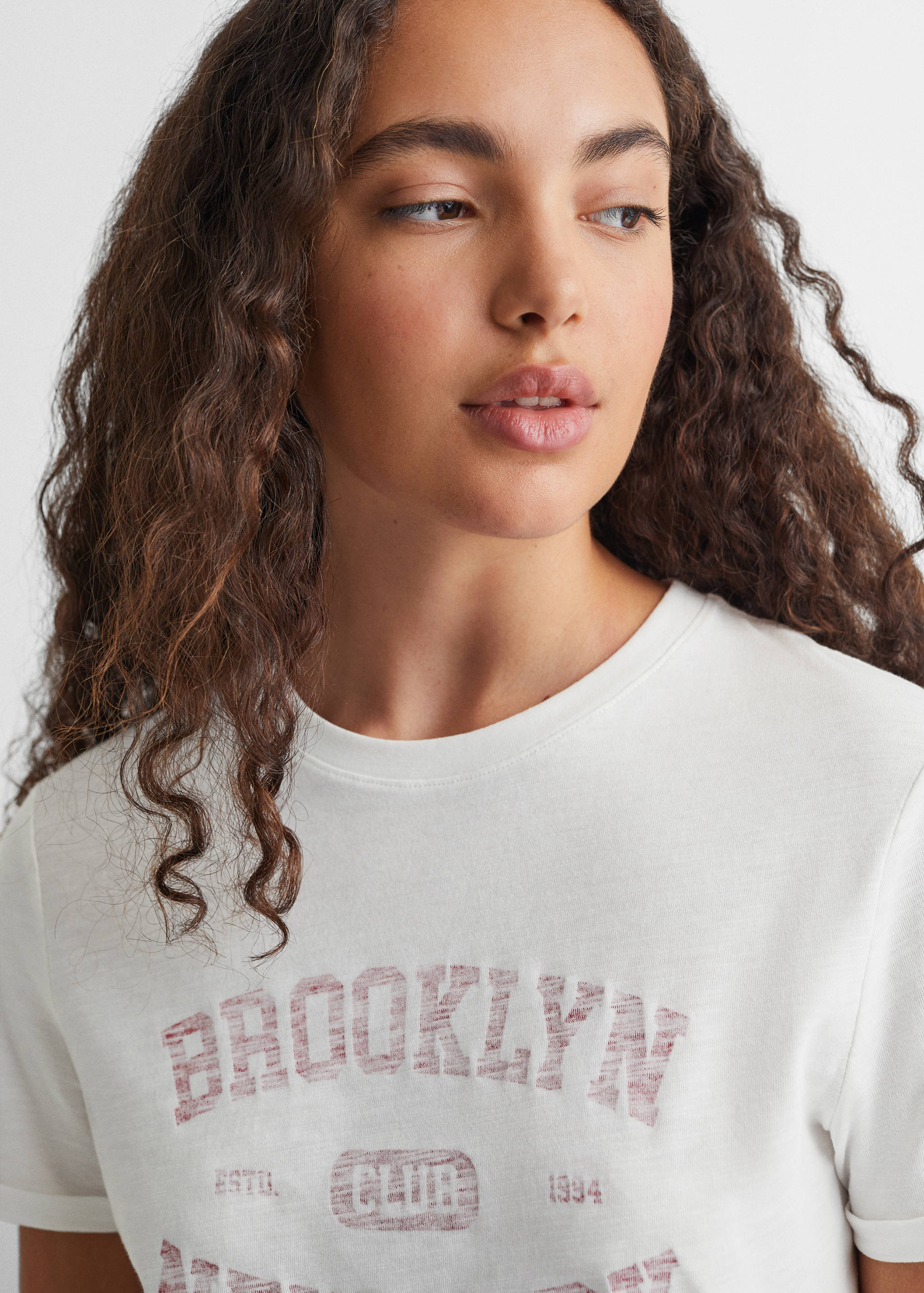 Printed message T-shirt - Details of the article 1