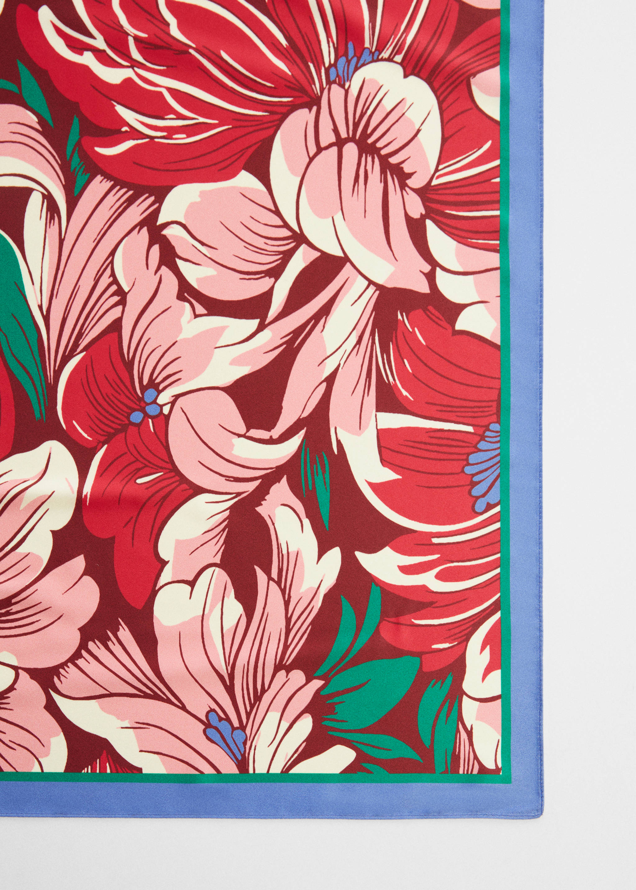 Floral print scarf - Medium plane