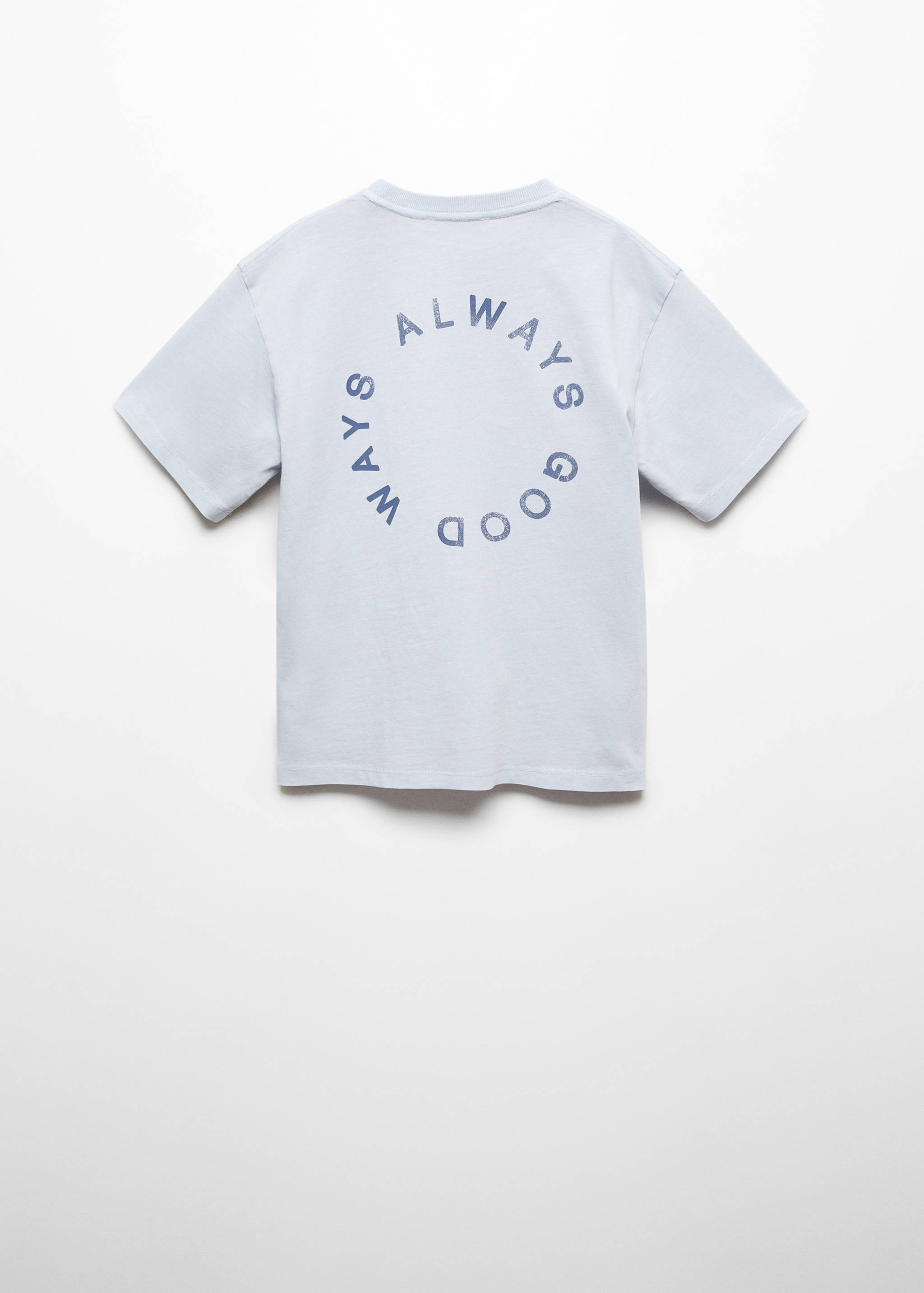 Printed message T-shirt - Reverse of the article